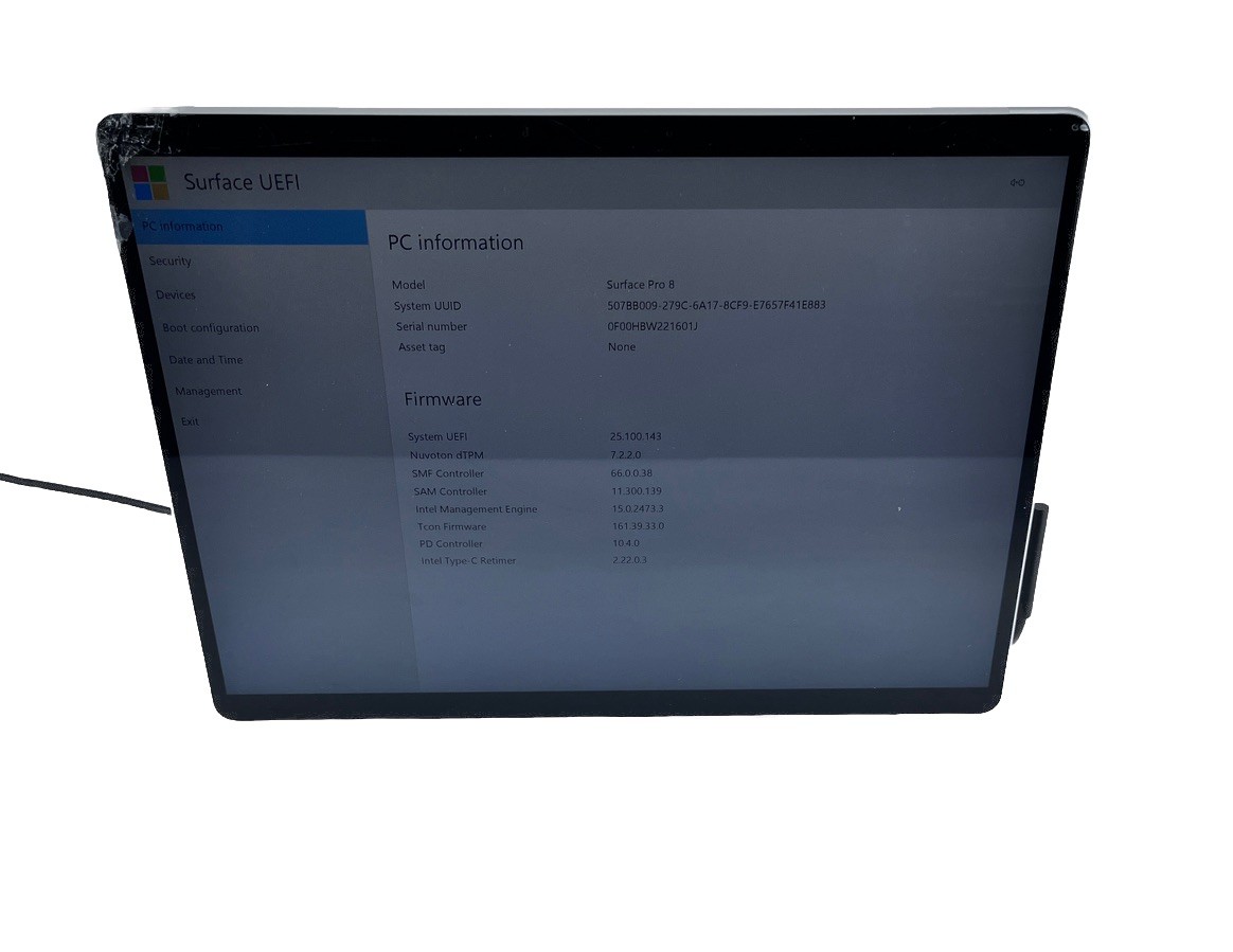Microsoft Surface Pro 8 13″ 3K i5-1145G7 @ 2.6GHz 16GB 512GB *Grade C*
