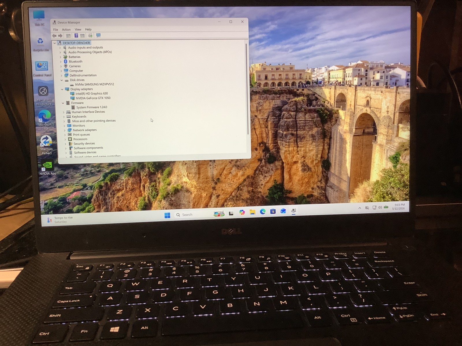 Dell XPS 9570 Gaming-GTX1050, i5-8300H, 16 GB – 512 GB Windows 11 Pro # 1CW33X2