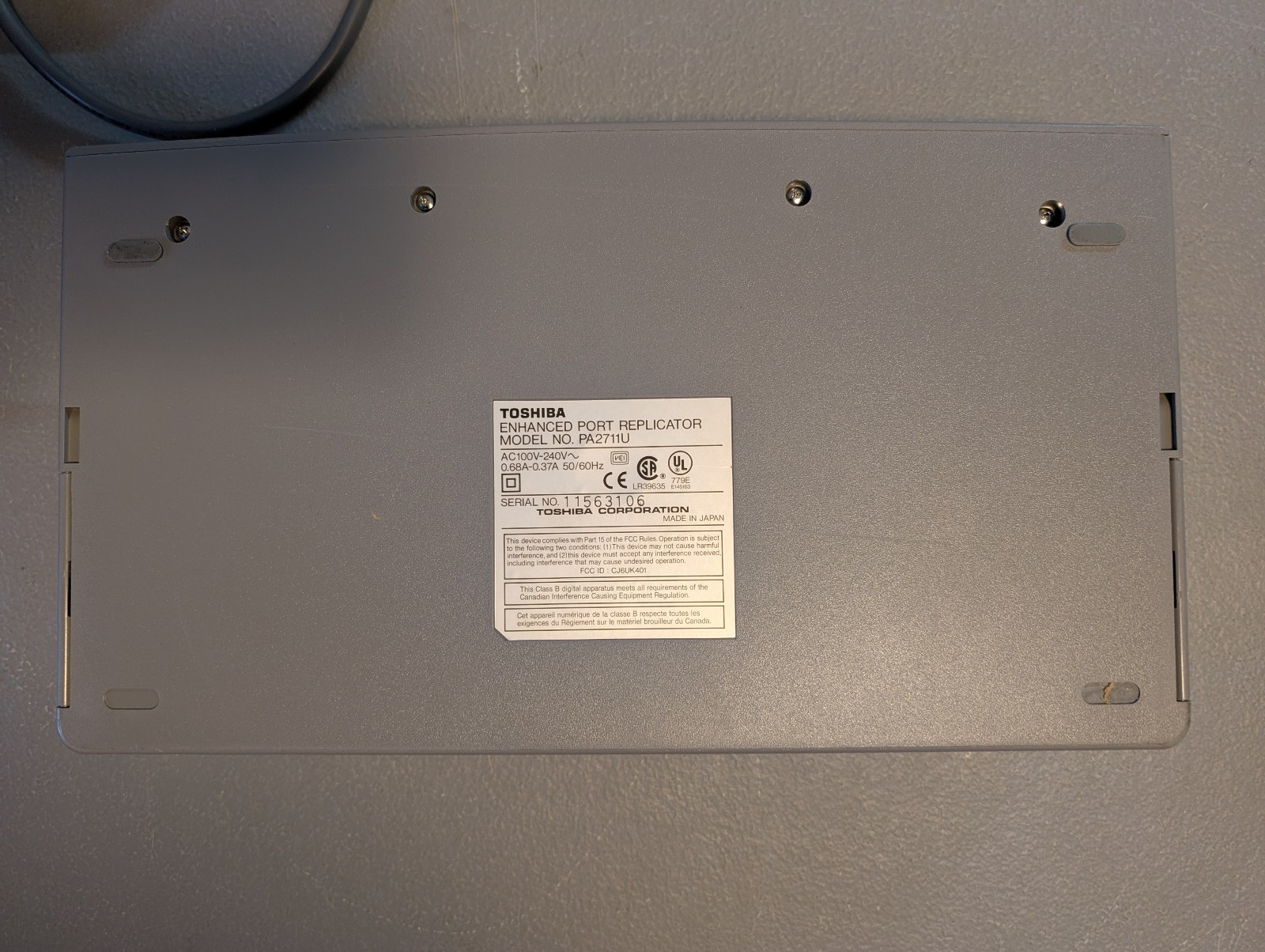 Toshiba 430CDT with docking station and extras – for repair