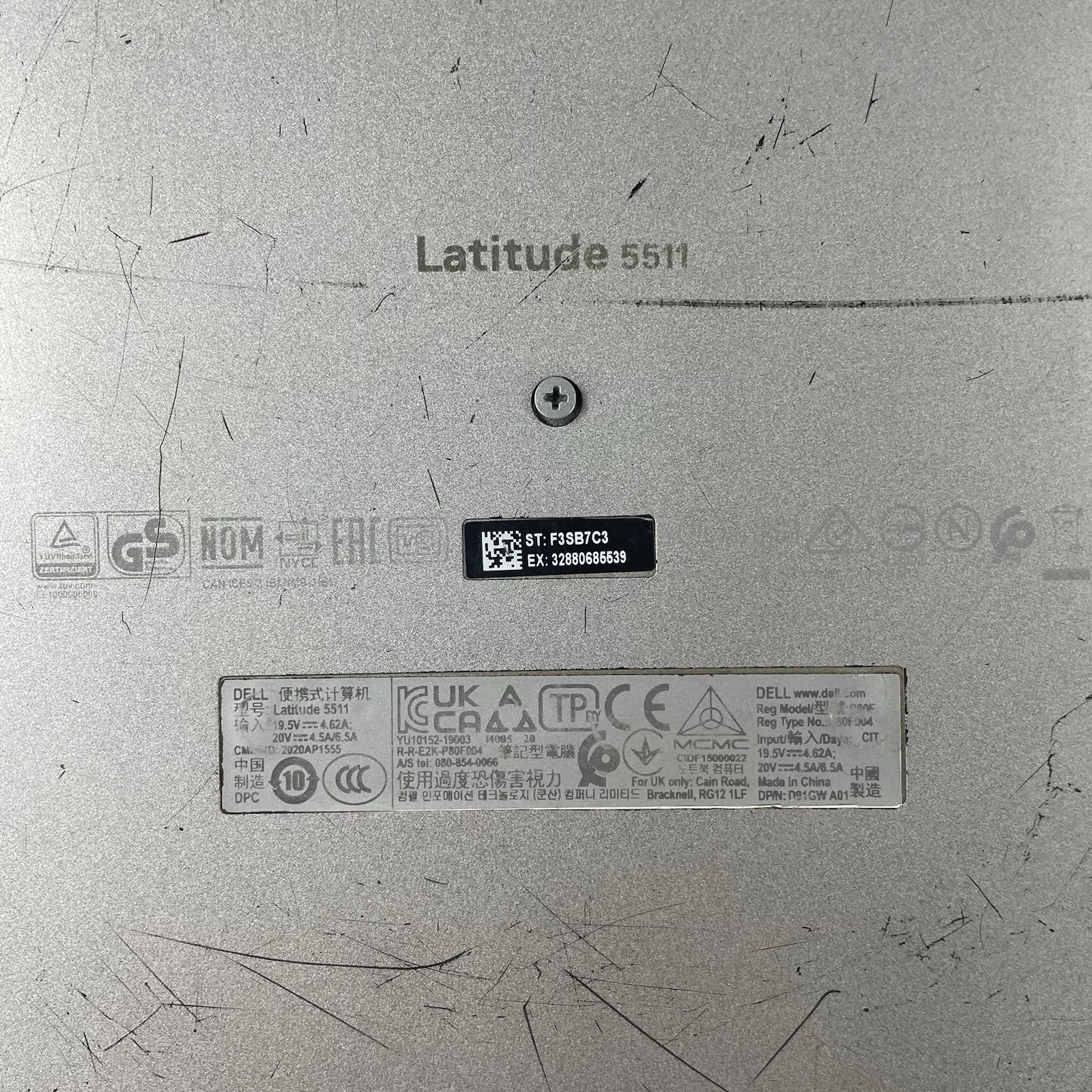 Dell Latitude 5511 15.6″ i7-10850H 2.70 GHz 16 GB RAM No SSD No OS Missing Key