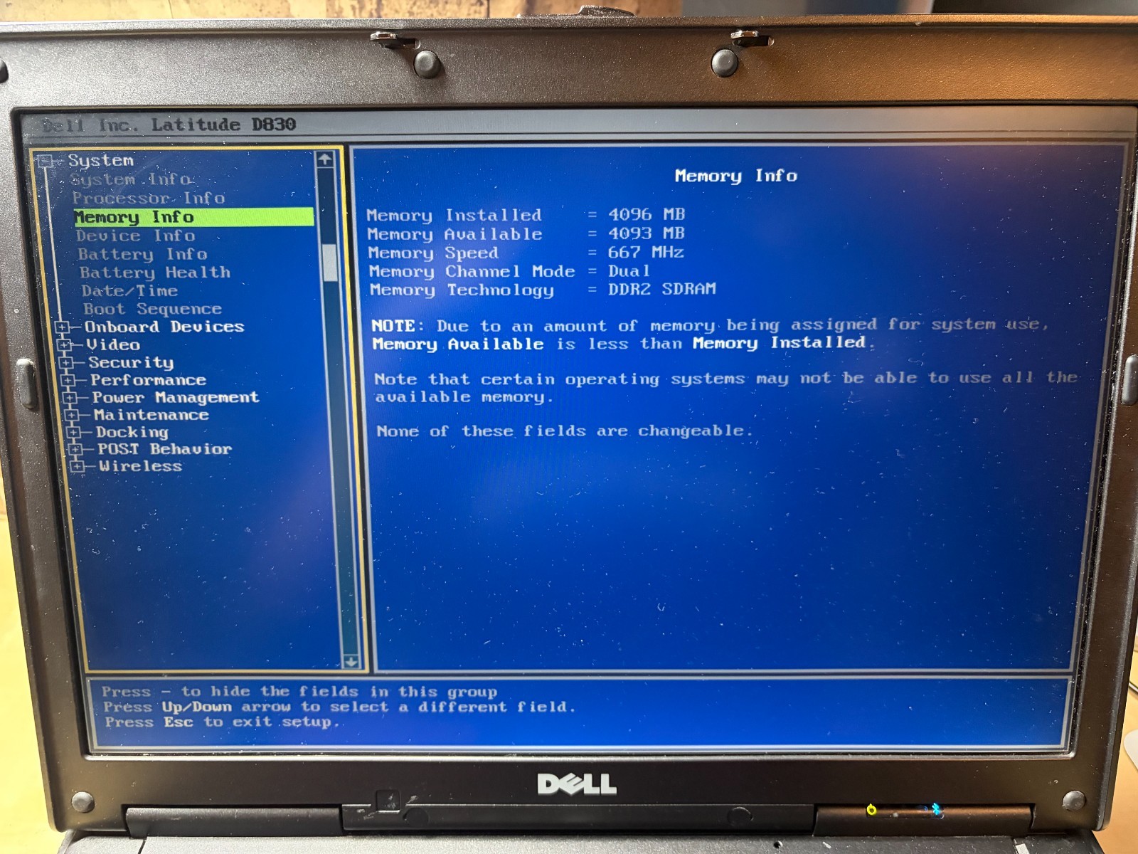 PINK Dell Latitude D830 laptop Intel Core2 Duo T9300 4GB DDR2 667 RAM 80GB HD