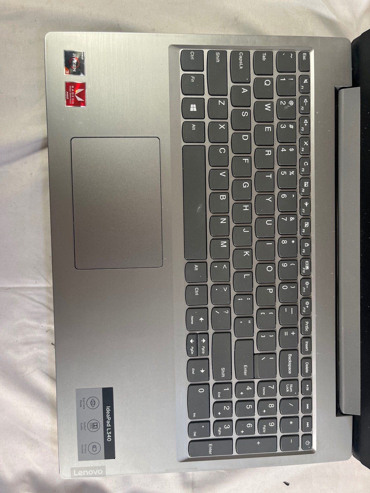 Lenovo IdeaPad L340-15API AMD Ryzen 3 None No Drive 15.6″ FOR PARTS/REPAIR