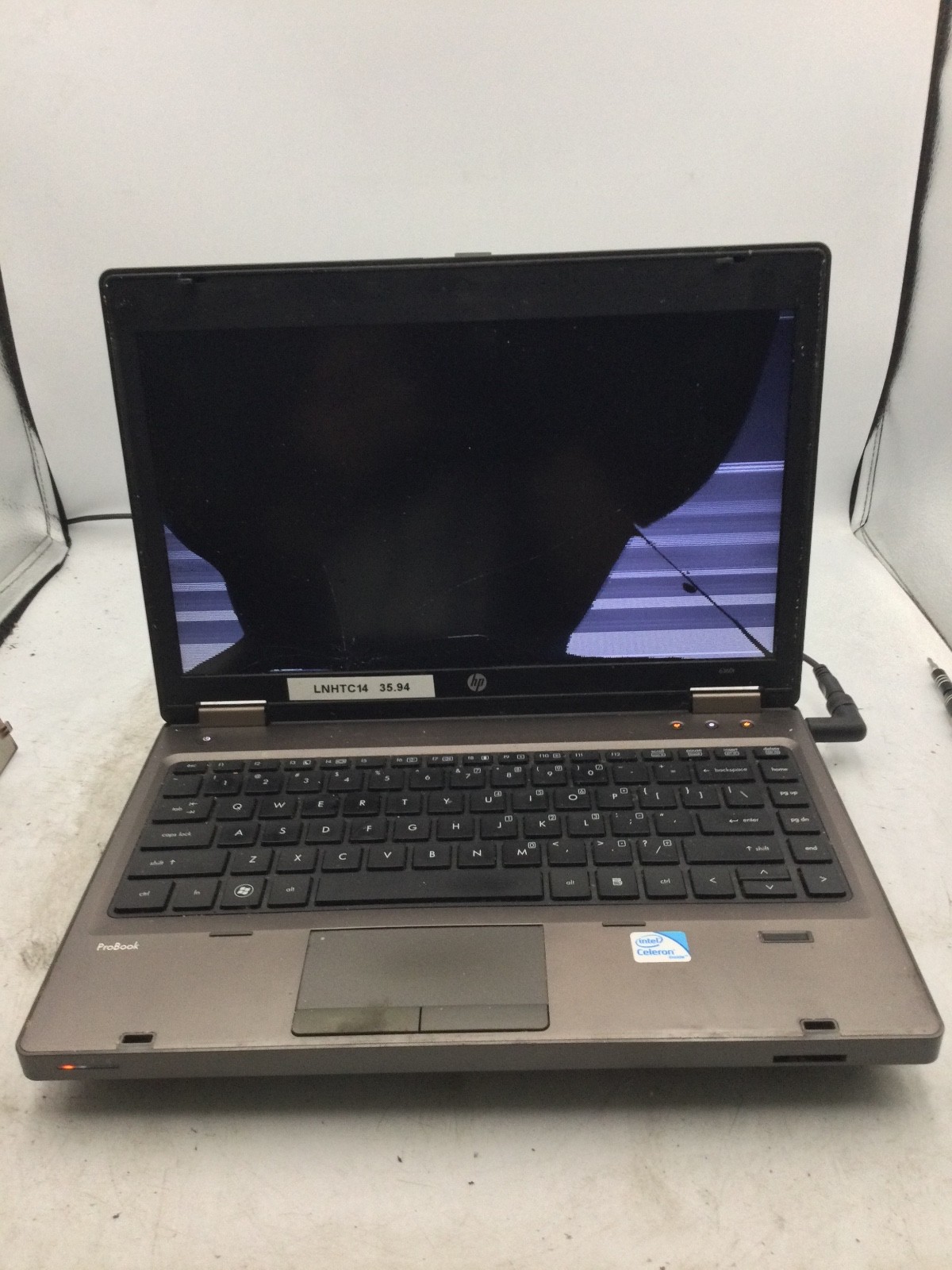 HP 6360T MOBILE THIN CLIENT PROBOOK- FOR PARTS – NO RAM – INTEL CELERON -READ-BB