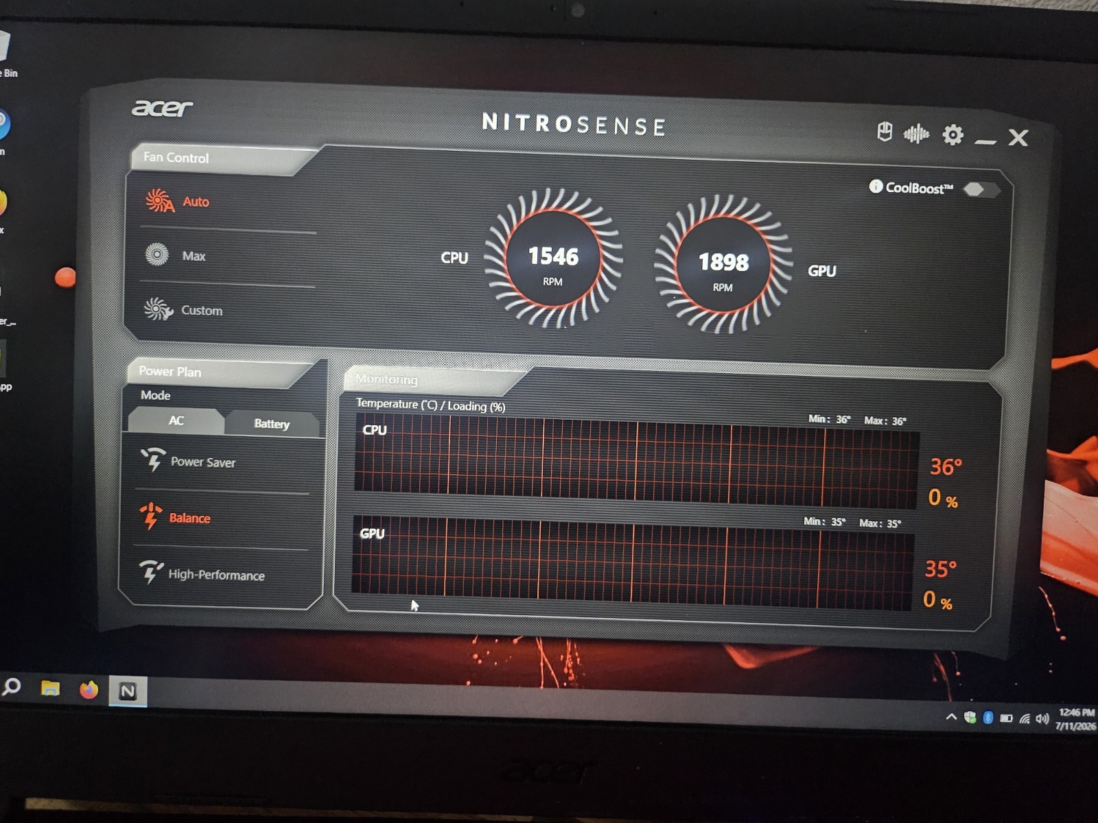 ACER NITRO 5 GAMING AN515-44 RYZEN 5 4600H 16 GB RAM GTX 1650 1TB samsung evo