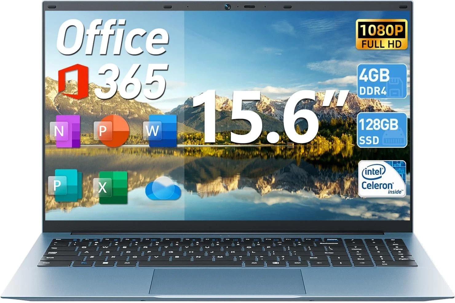 New Naclud S15 Laptop 15.6″ Intel Celeron N5095A 36GB RAM 1TB+128GB SSD Win 11