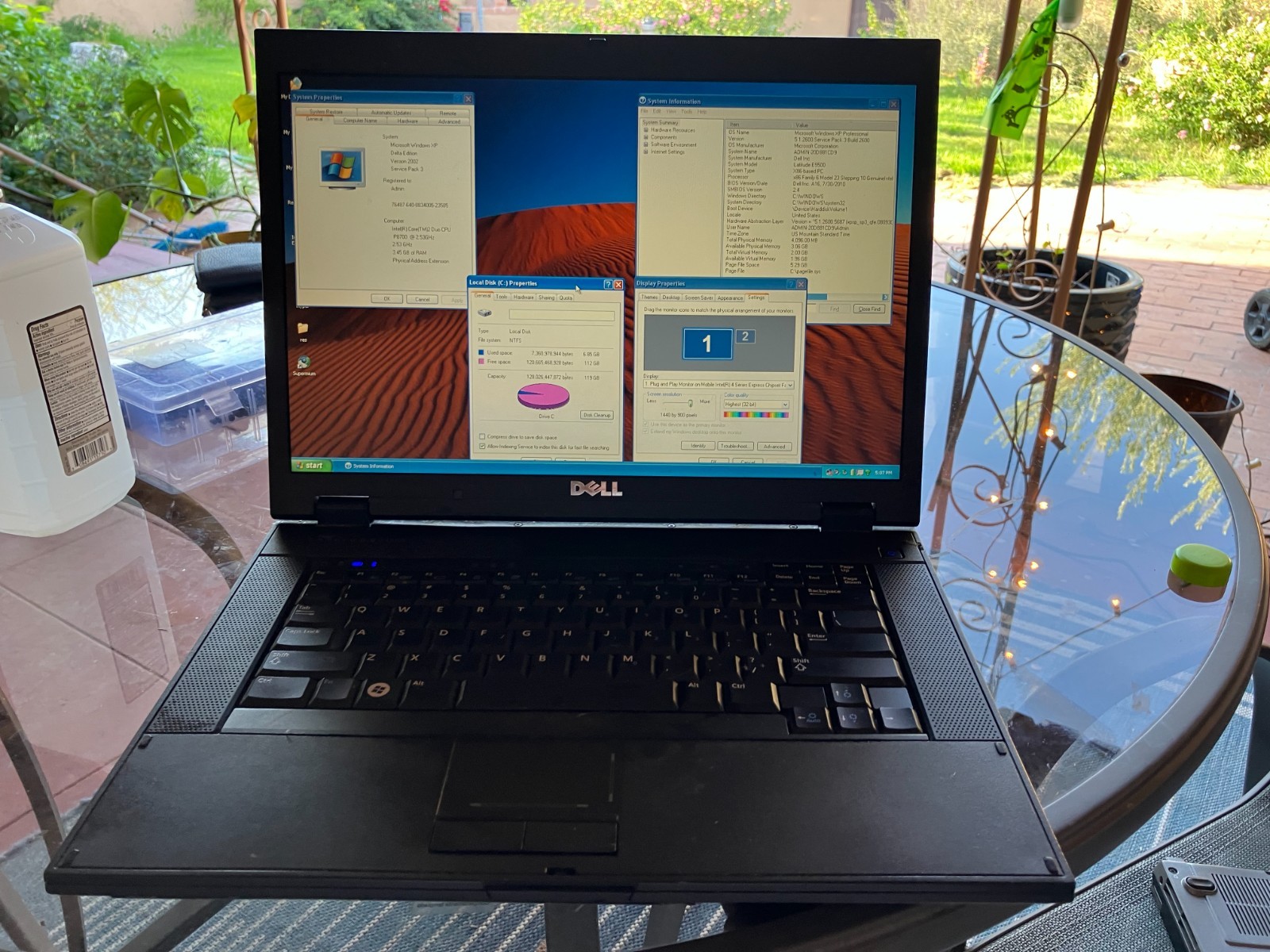 Dell Latitude E5500 15.6″ Laptop C2D 2.53GHz 4GB RAM 120GB SSD Win XP HD Serial