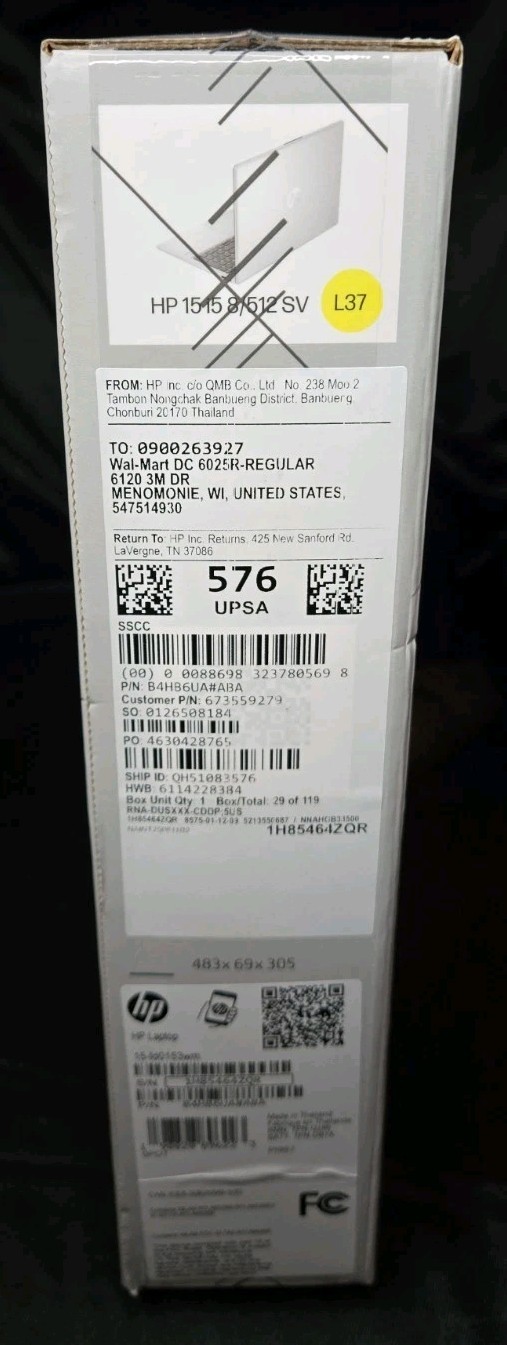 HP 15.6 inch Windows 11 Laptop Intel Core i5-1334U 8GB RAM 512GB SSD Natural Sil
