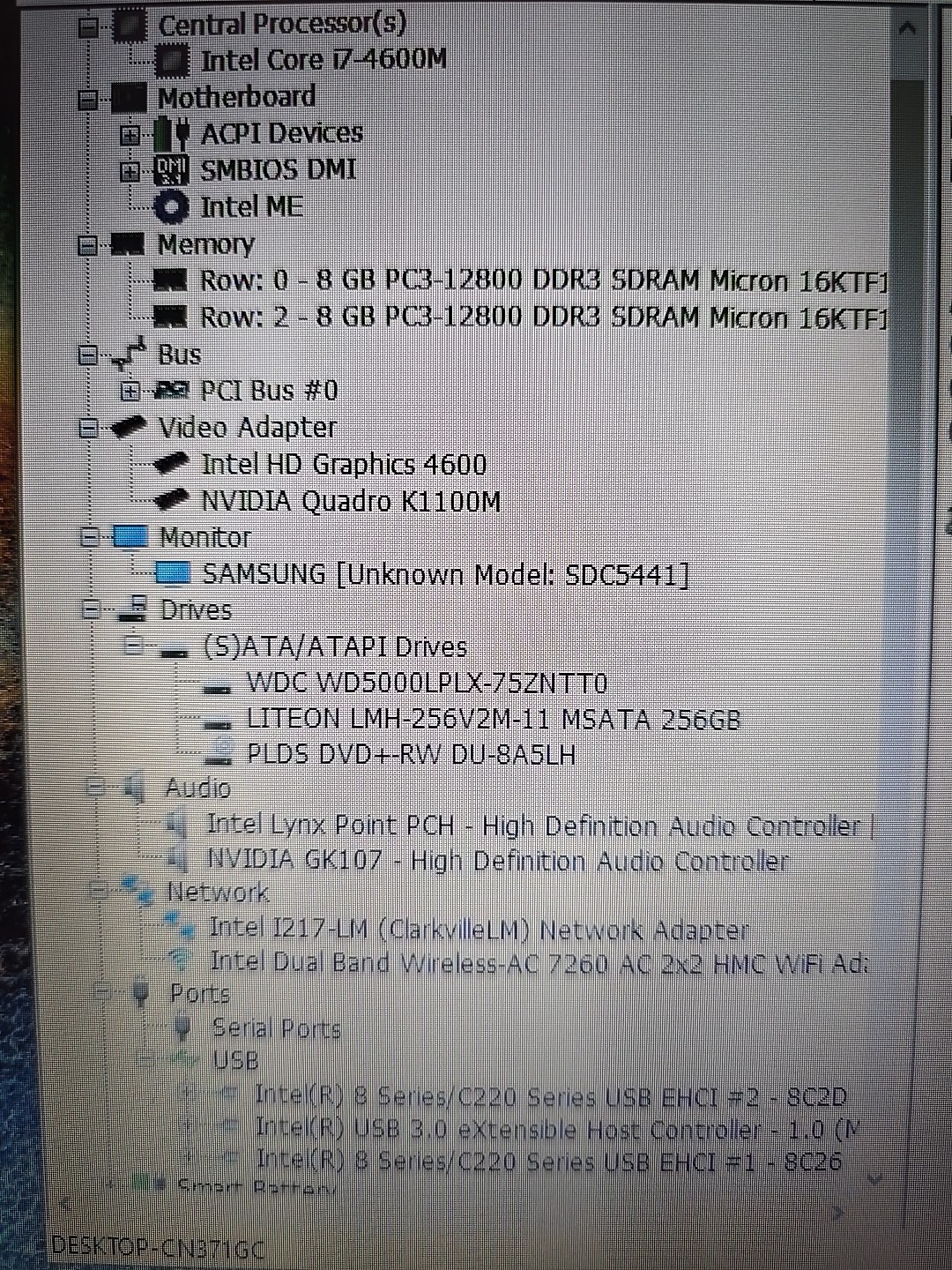 Dell Precision M4800 | i7-4600M 16GB RAM 256GB SSD + 500GB HDD | NVIDIA K1100M
