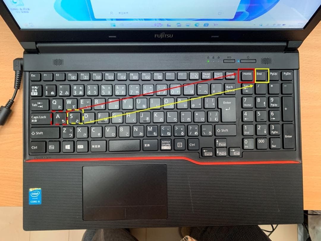 Fujitsu Lifebook A574/K Intel Core i5 4300M 2.6GHz RAM 4GB HDD 500GB Win 11 PRO