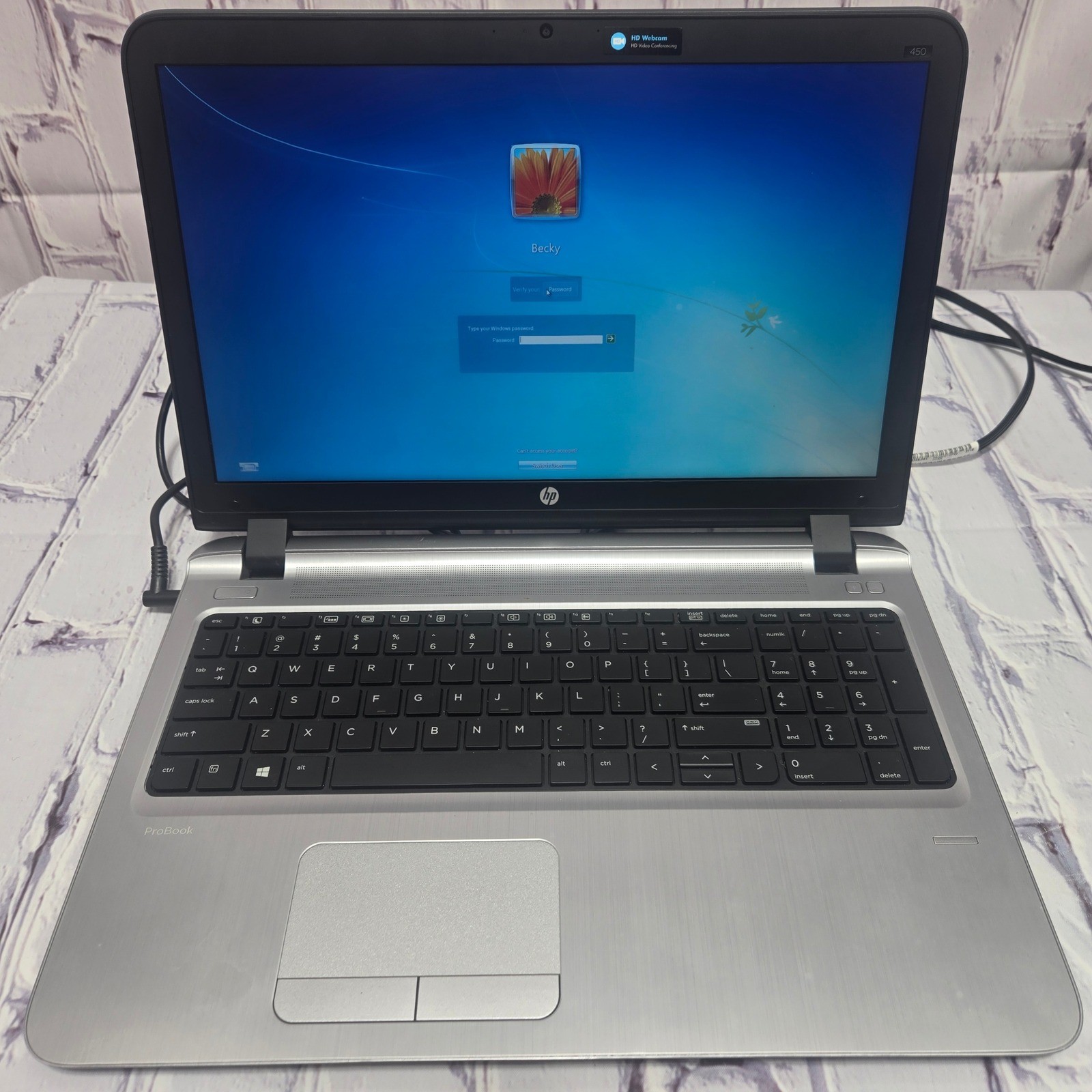 HP ProBook 450 G3 Laptop 2016 Silver Black Windows HD Webcam Notebook 15.6″