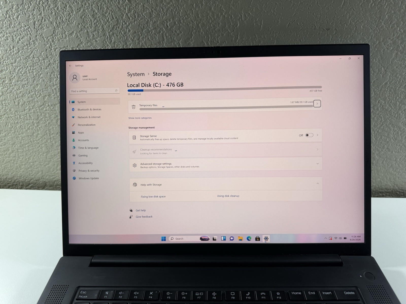 LENOVO THINKPAD P1 Gen 4 3840×2400 I7-11850H 512GB 16GB RAM NVIDIA T1200 WIN 11