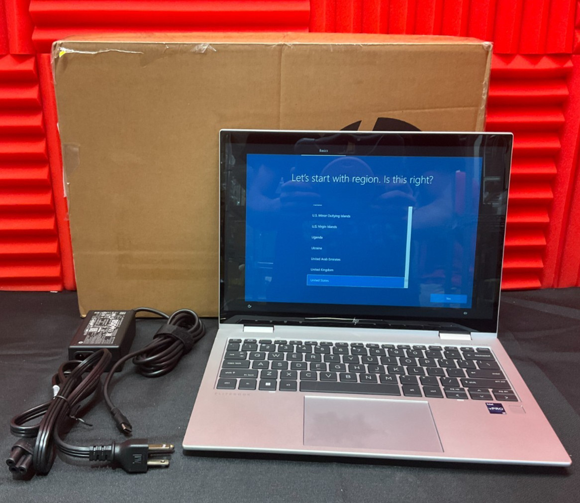 HP Elitebook x360 830 G9 i7-1265U 16GB 256GB BT5 WiFi6 13.3T W11P64 NEW OPEN BOX