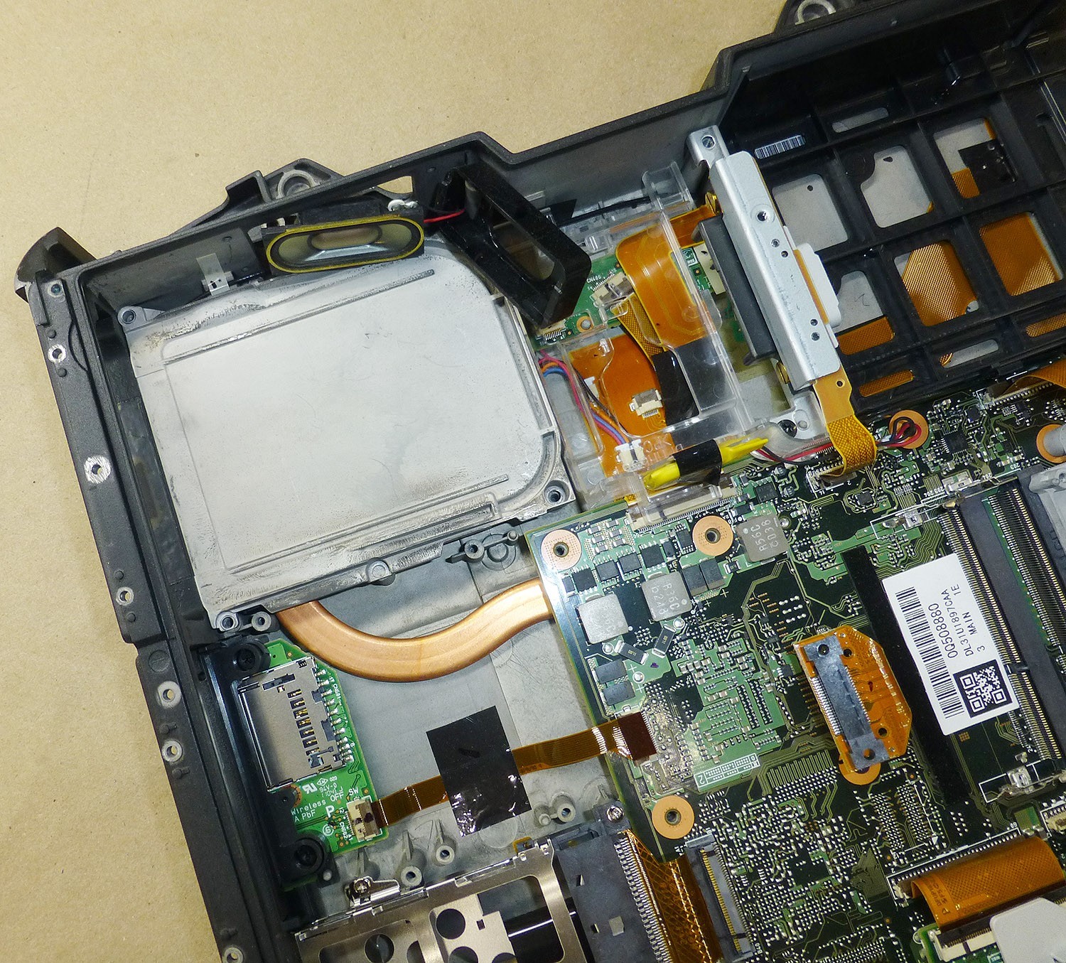 Panasonic Toughbook CF31 Frame, motherboard, and miscellaneous parts