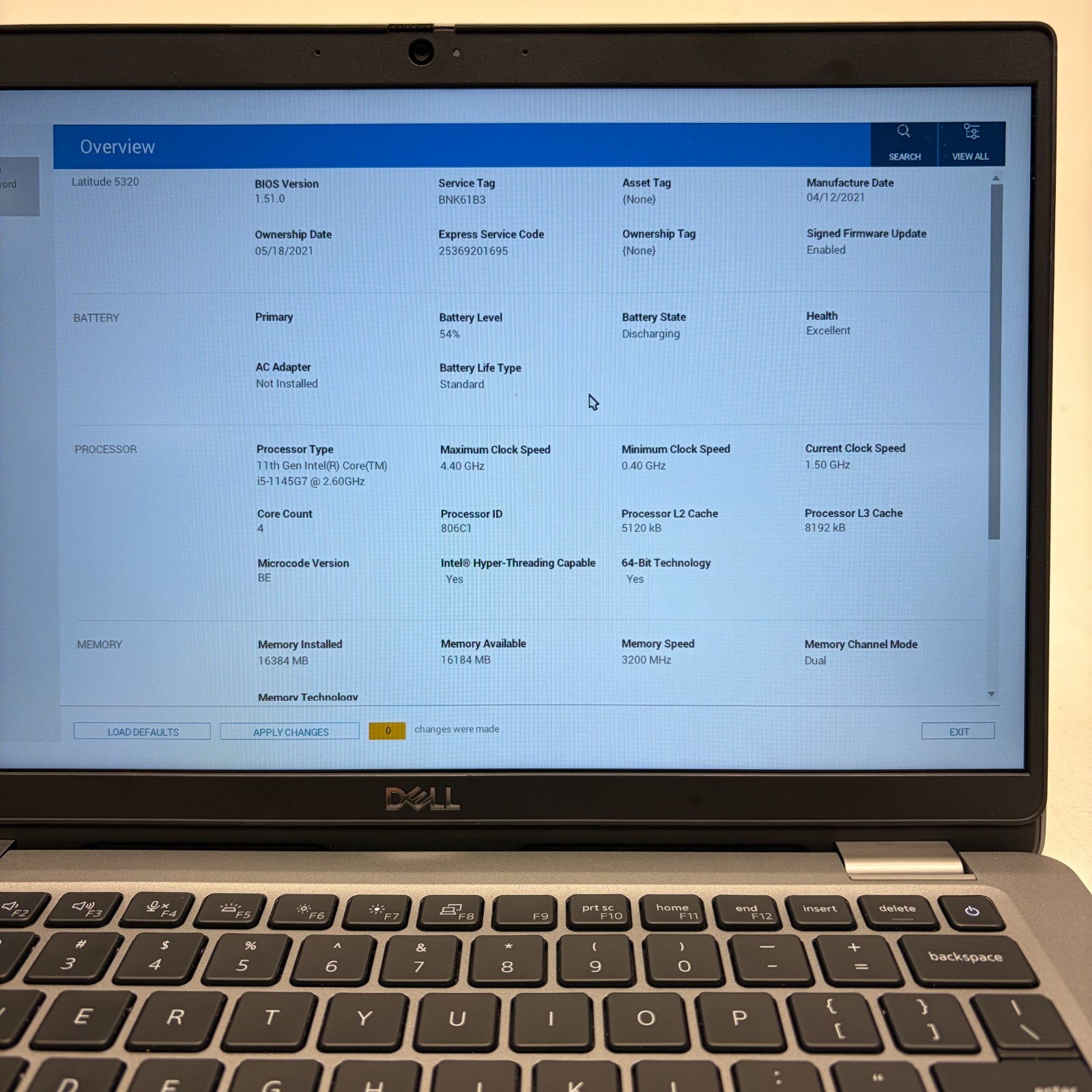 Dell Latitude 5320 13.3″ i5-1145G7 16GB 256GB SSD