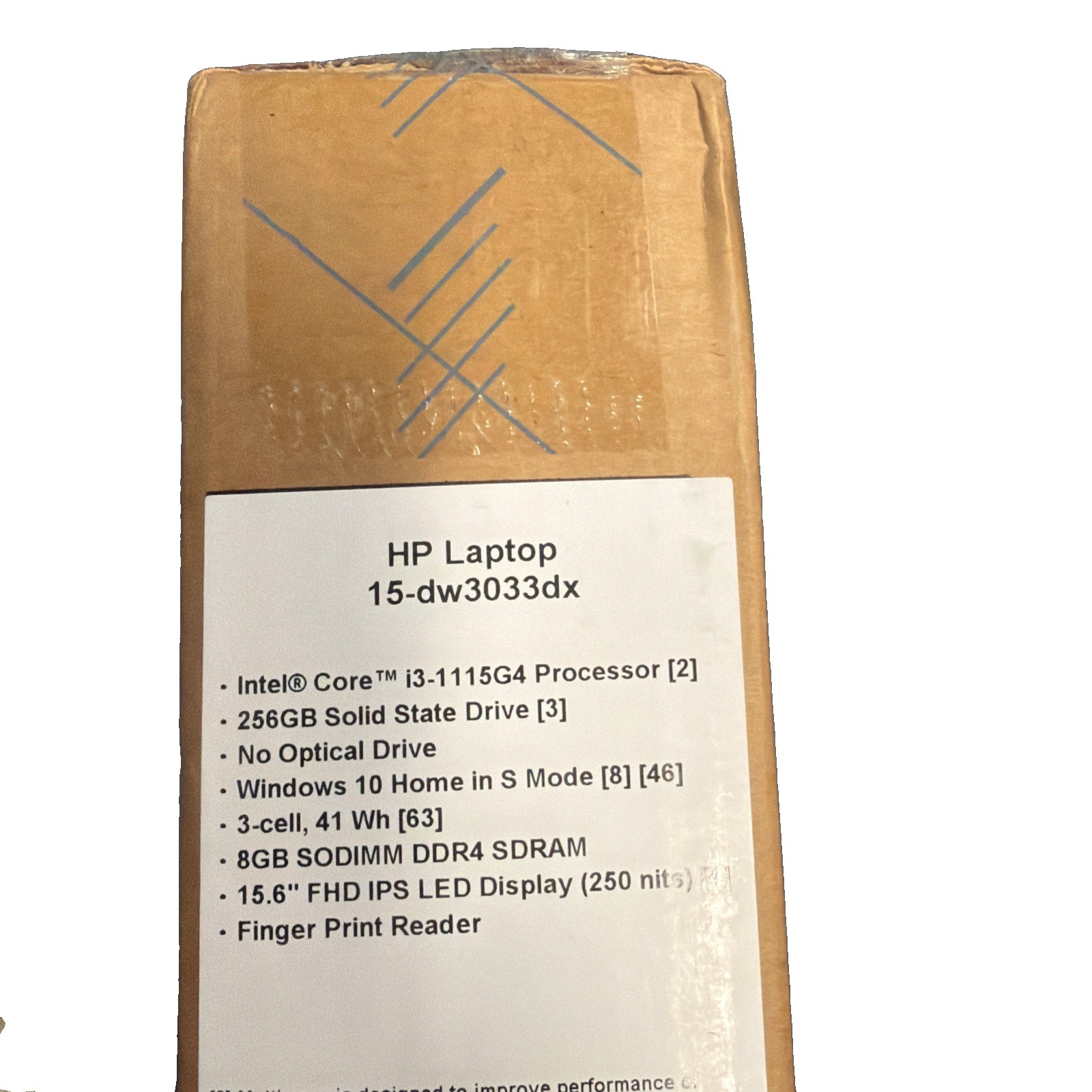 HP 15-dw3033dx 15.6″ (Intel Core i3-1115G4, 256GB SSD, 8GB RAM) Laptop – Natural