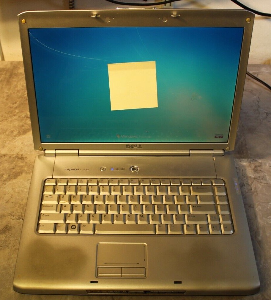 Dell Inspiron 1520 For Parts Booted 160GB HDD Wiped 4GB Ram Core 2 Duo@2.0Ghz