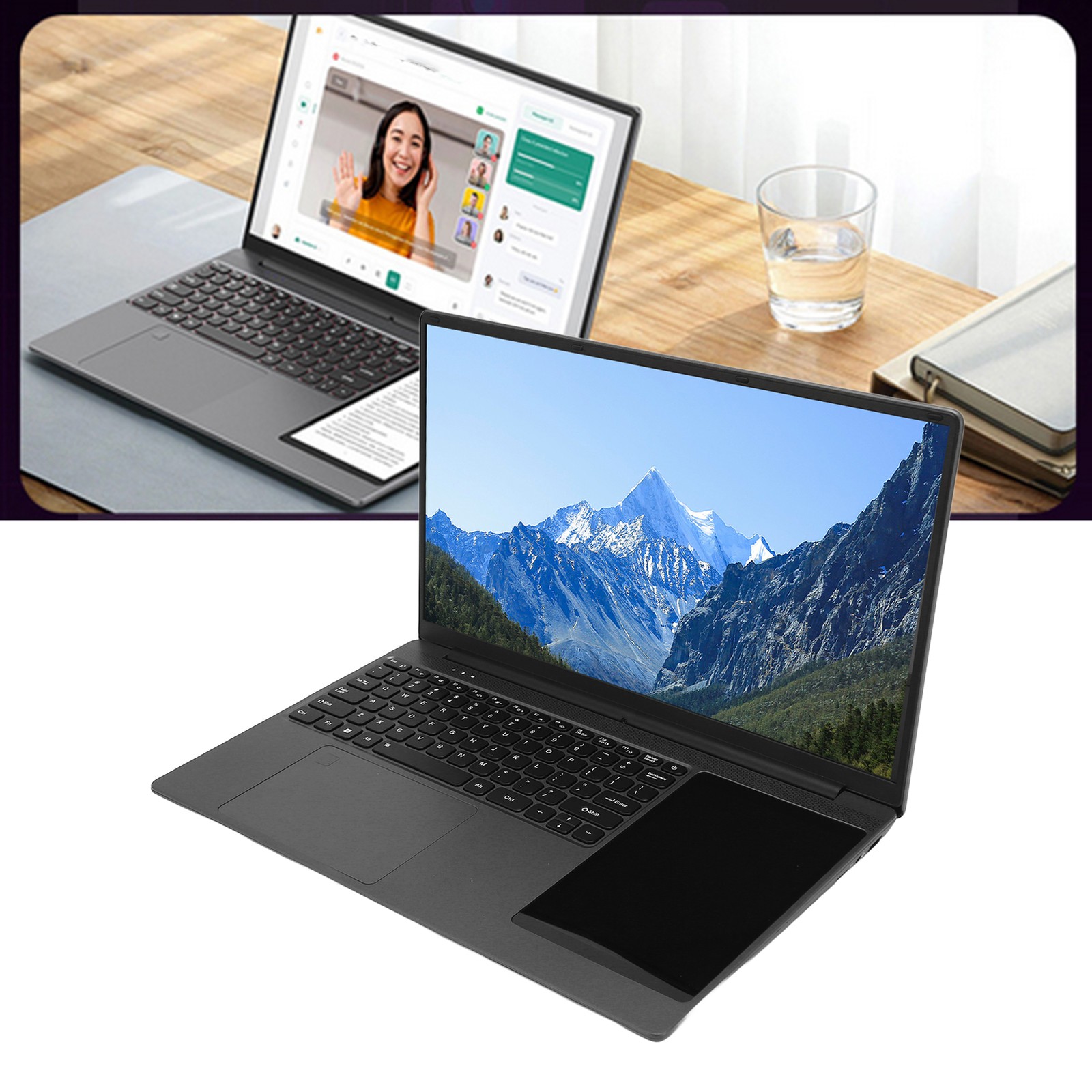 Hot 15.6 Inch Laptop With 7in Touch Screen For 10 11 Dual Screen Laptop⭐