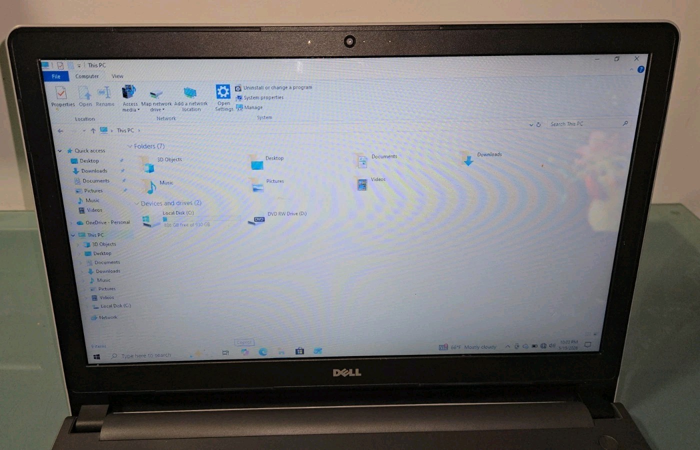Dell Inspiron 15 5000 series – Intel i3-6100U/8GB RAM/ 1TB HDD /Win 10 Home