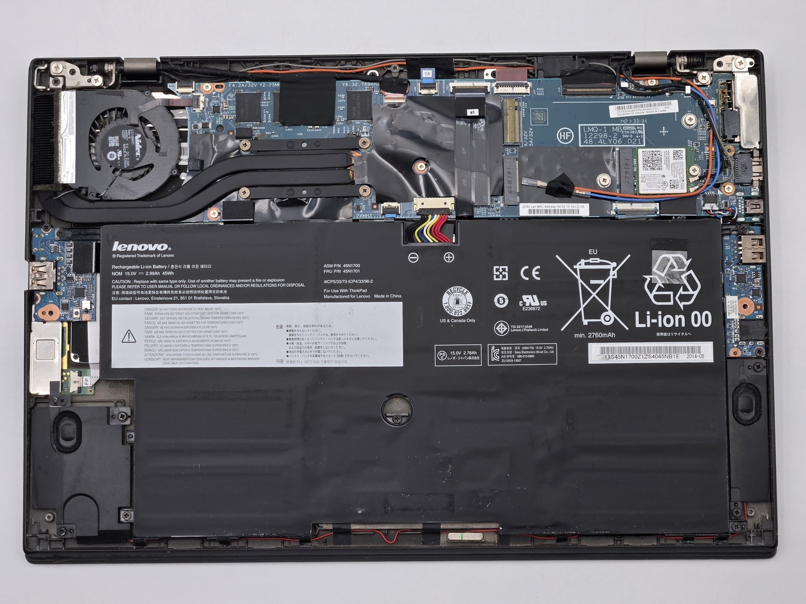 Lenovo ThinkPad X1 Carbon Gen 2 14″ HD+ I5-4200U 8GB Webcam FP Reader