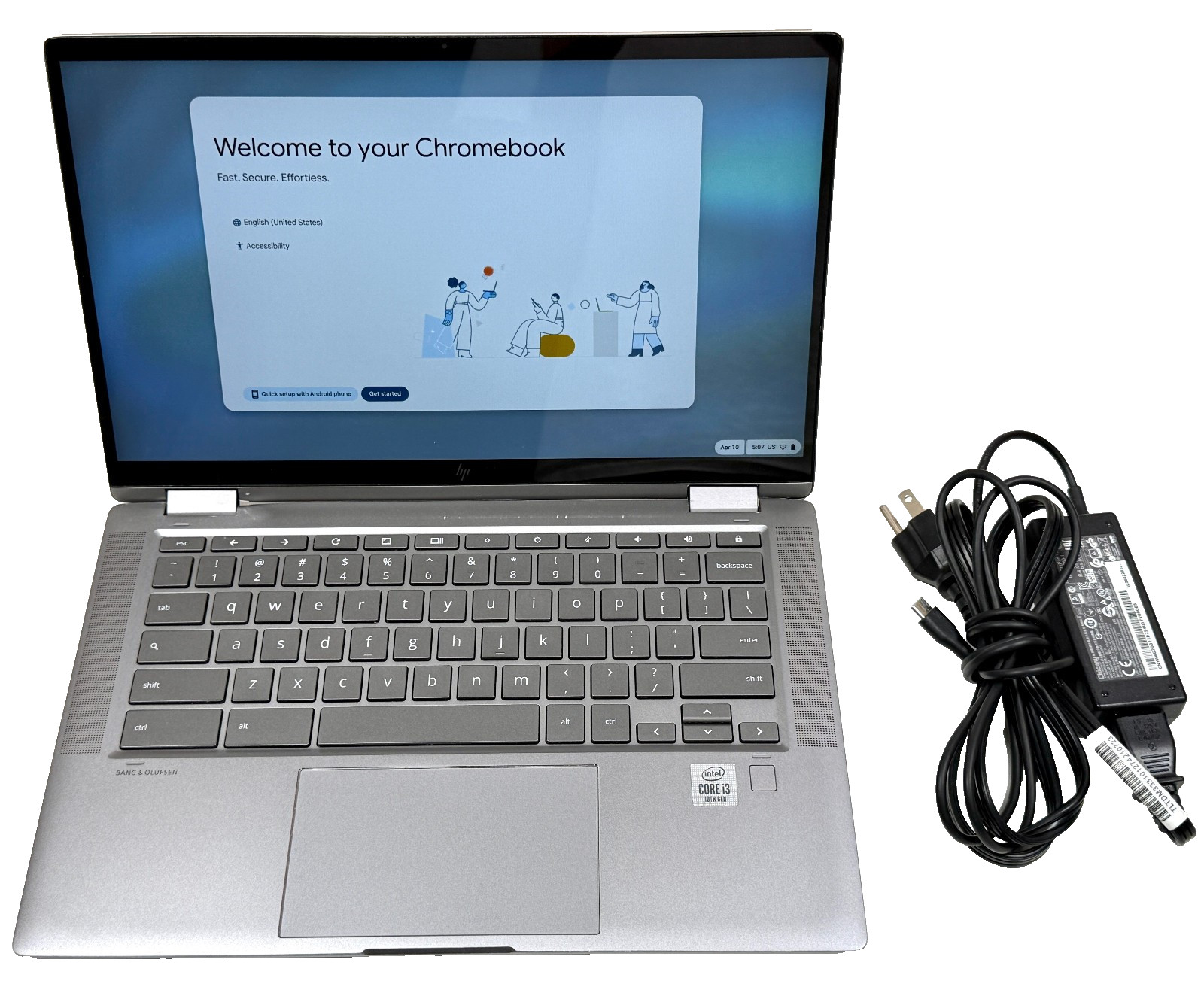 HP Chromebook x360 14c-ca0053dx 14″ Touch 2.1GHz i3-10110U 8GB RAM 64GB eMMC SSD