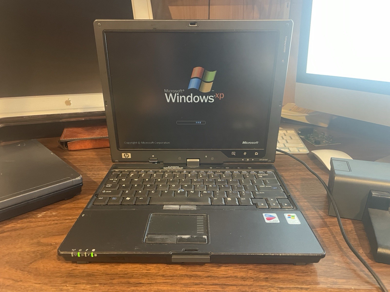 HP Compaq TC4200 with dock pens and ac- TWO of them one excellent one needs work