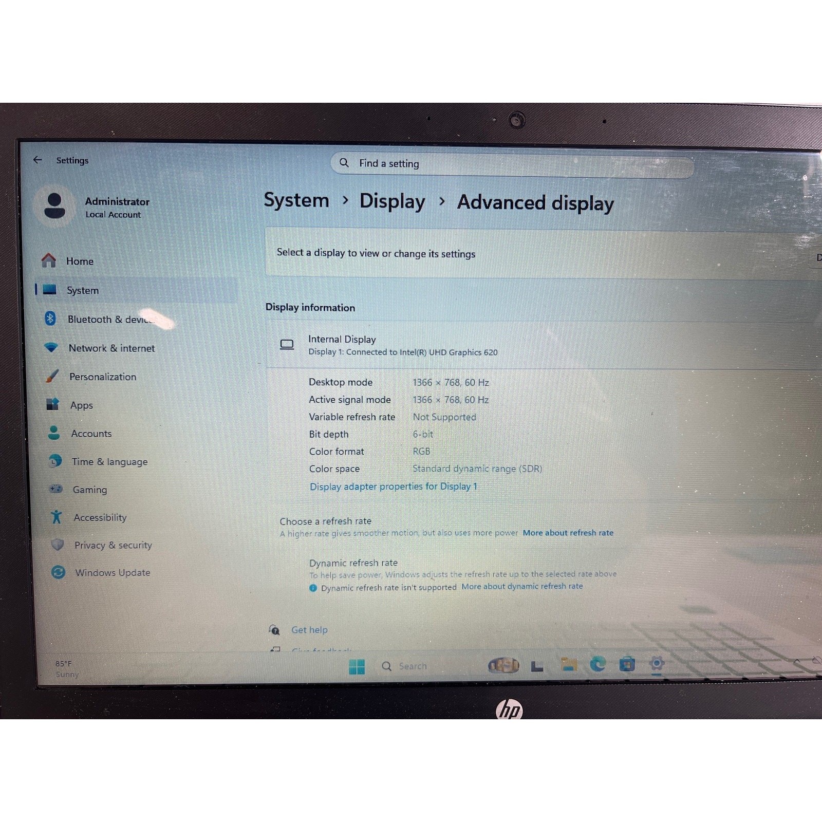 HP Pavilion Laptop 15-cc123cl Intel Core i5-8250U 8GB 128GB 15.6″ Trackpad prob