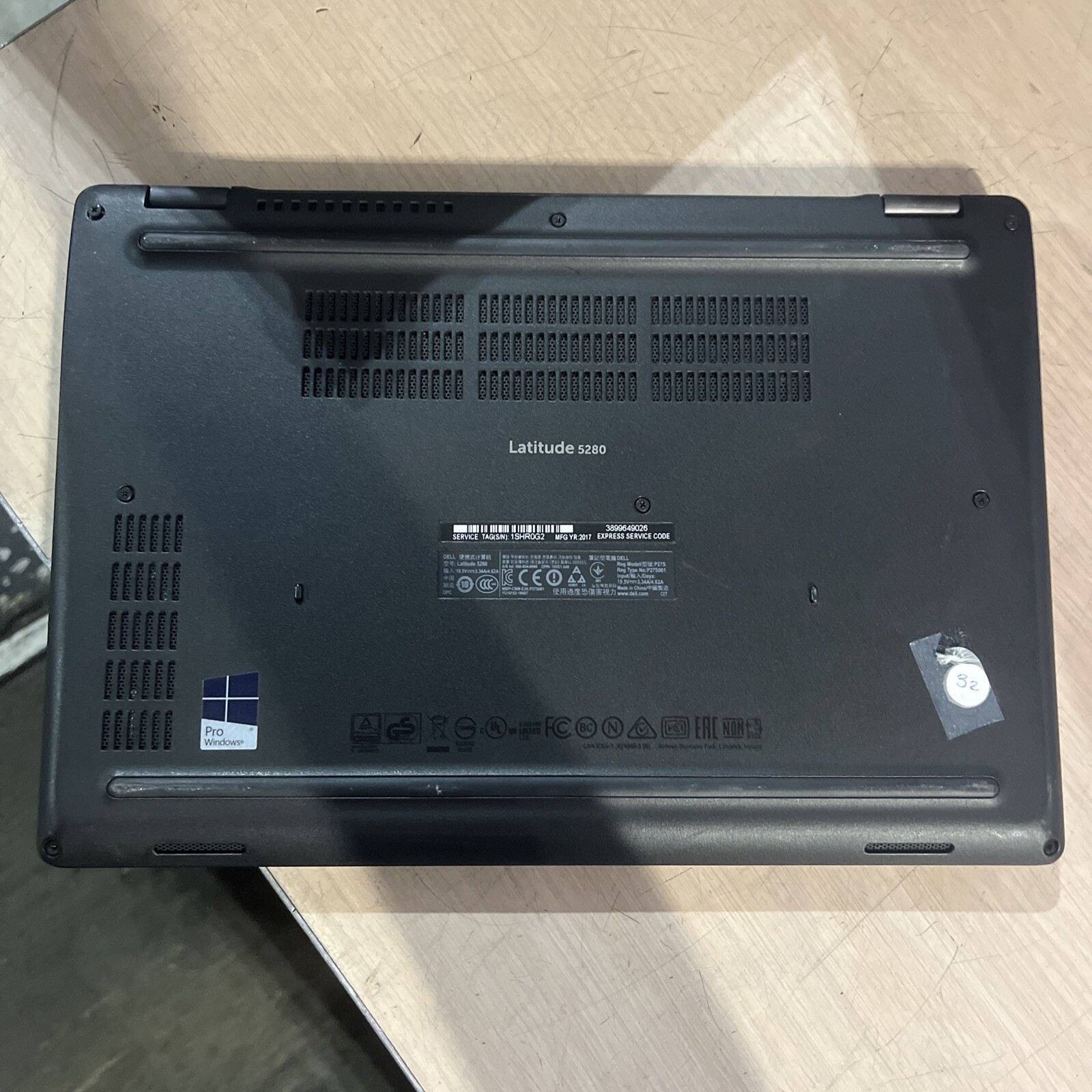 DELL LATITUDE 5280 INTEL CORE I3-7100U 2.40GHZ 8GB RAM NO HD “