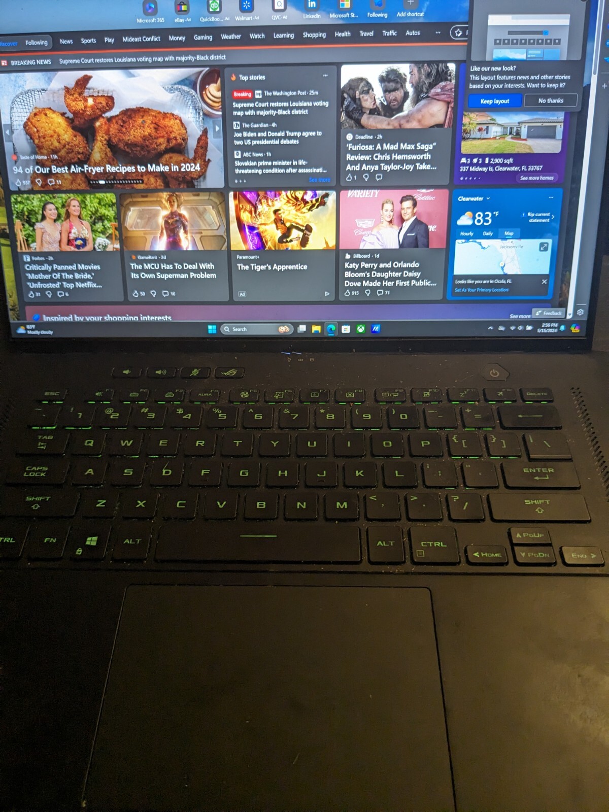 ASUS ROG Zephyrus 16″ (1TB, Intel Core i9 11th Gen., 4.90 GHz, 16GB) Gaming…