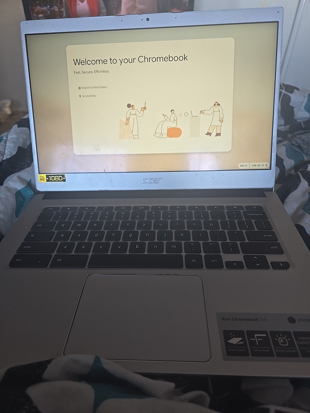 Acer Chromebook 514 Intel Celeron Used Factory Reset Laptop 14″ Screen