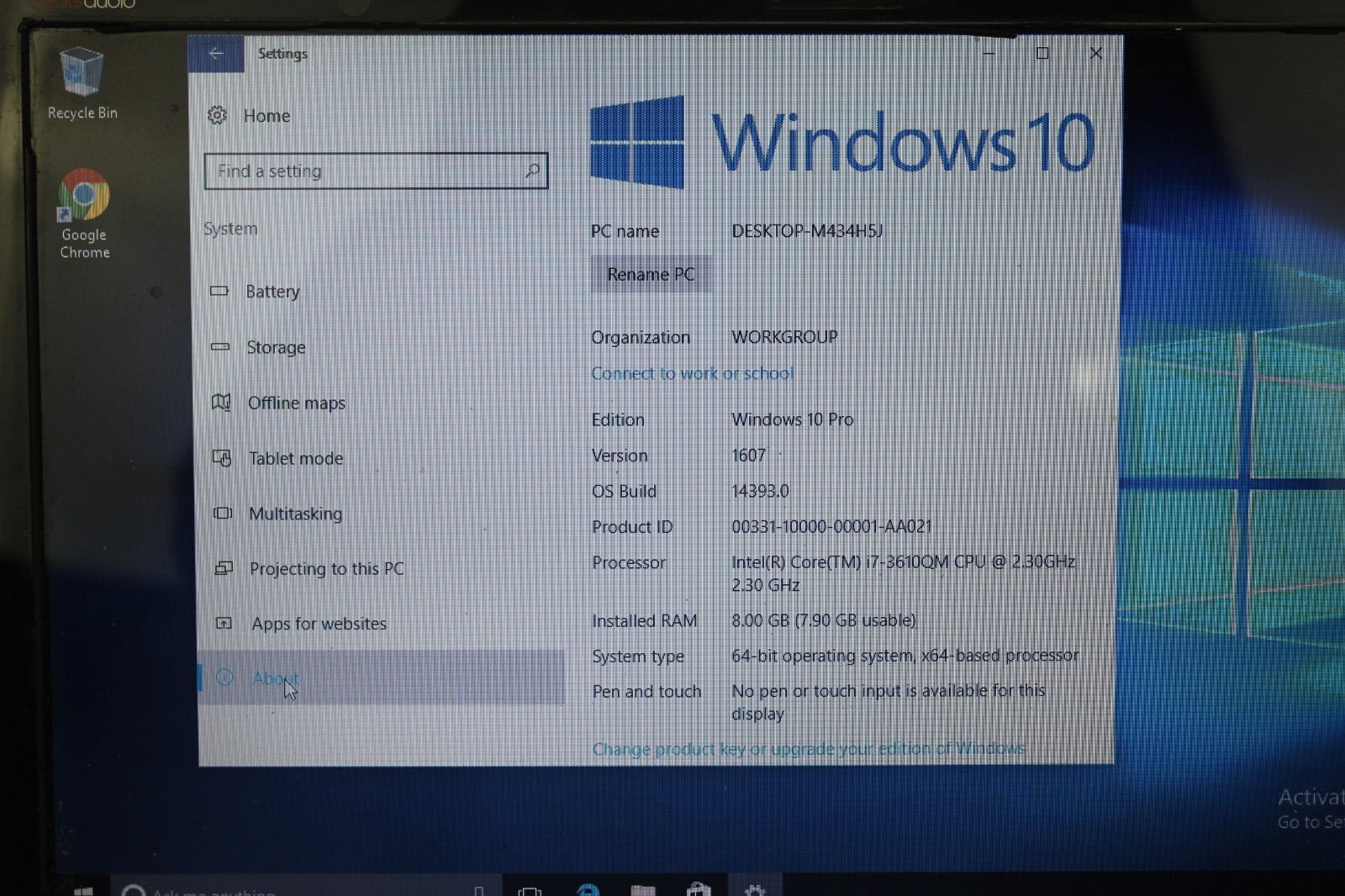 HP Pavilion DV6 15.6″ Laptop i7-3610QM, 750GB HDD 8GB RAM, For Parts or Repair