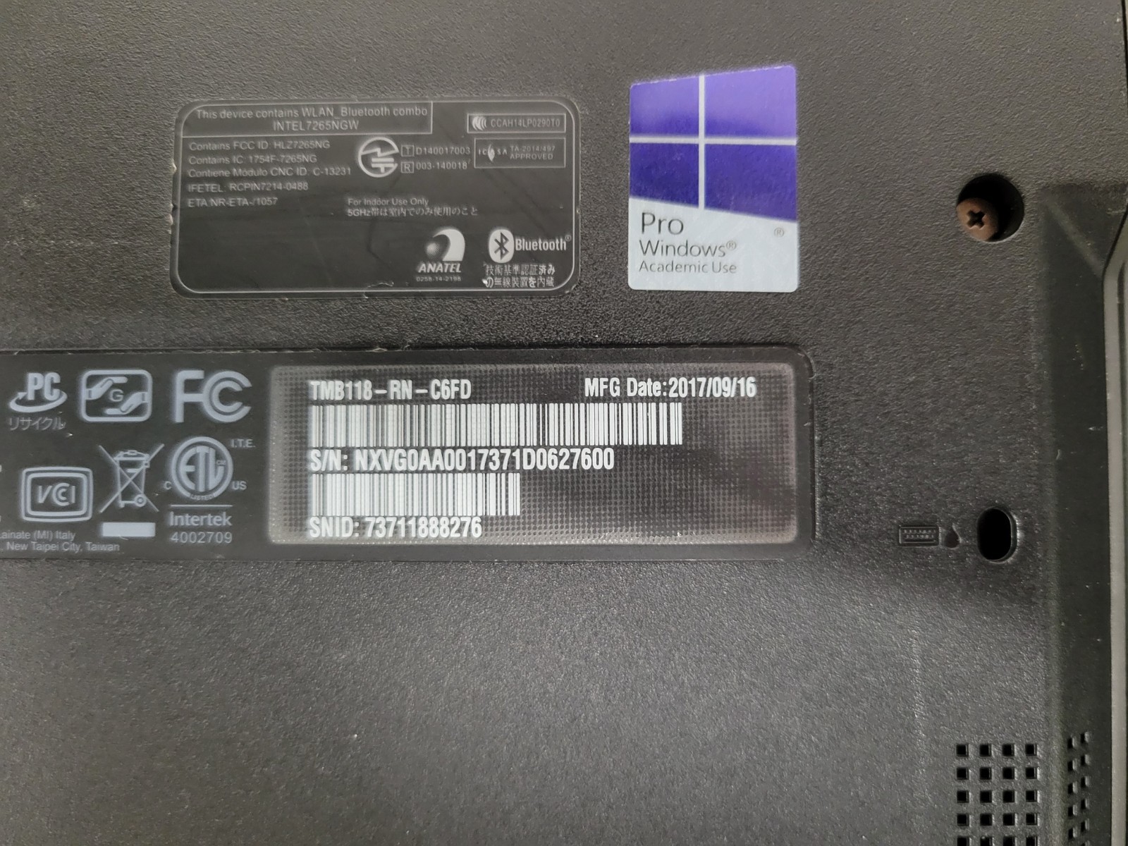 3x Acer Travelmate Spin TMB118-RN-C6FD 4GB RAM 64GB SSD *AS IS/READ* | C630