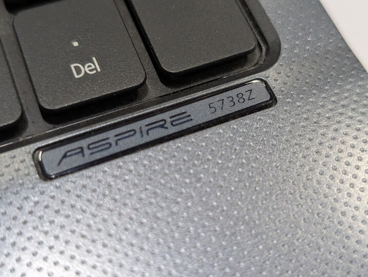 Acer Aspire 5738z – Not Tested, No RAM/HDD, Signs of Use