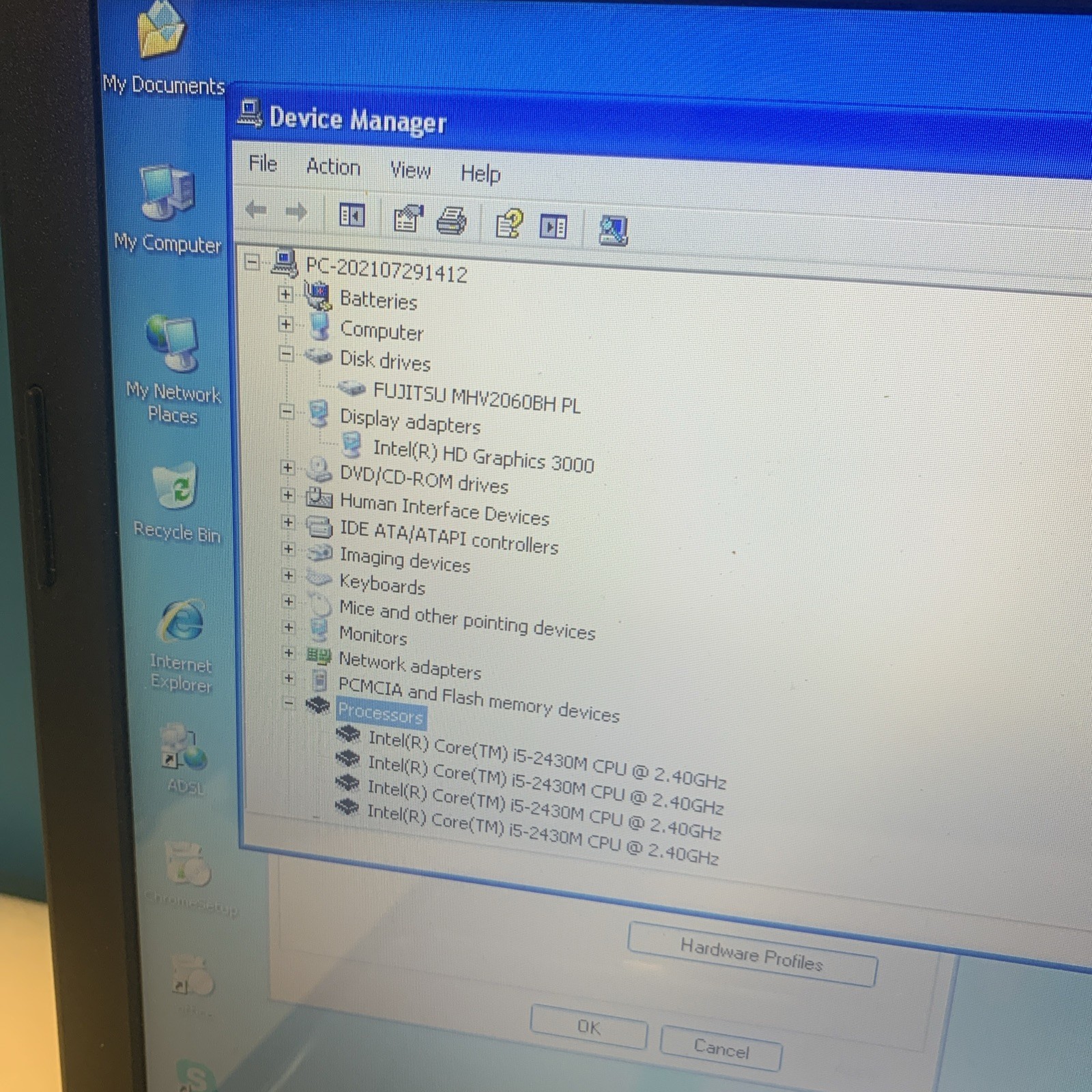 HP ProBook 4530s Intel i5-2430M Windows XP Pro SP3 Industrial Retro Laptop