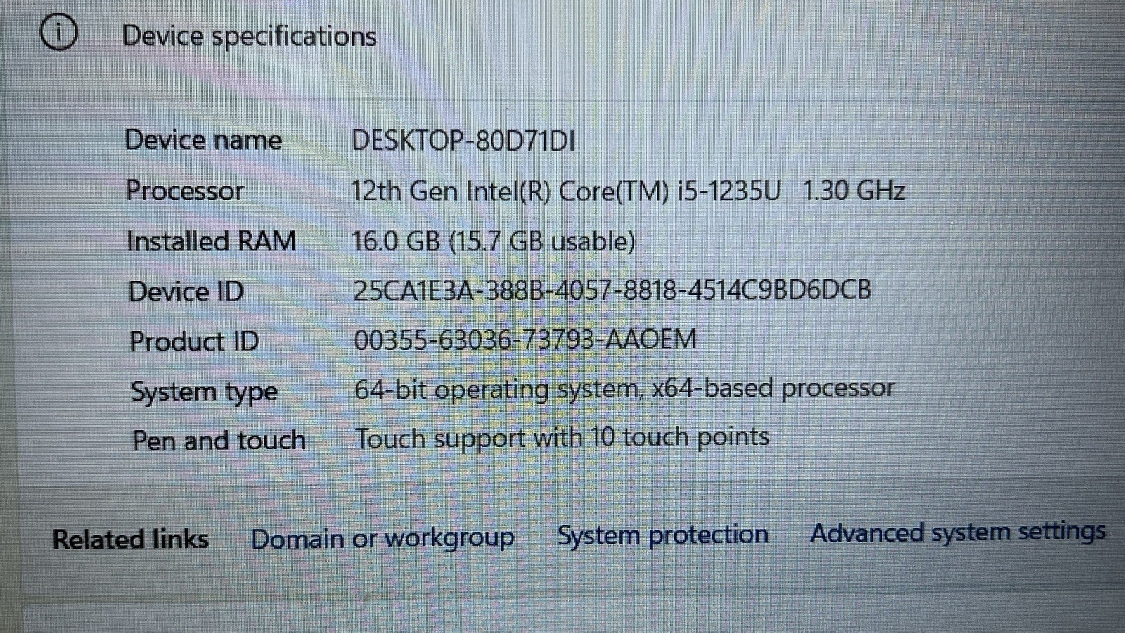 Dell Latitude 5530 Laptop – i5-1235u 16GB 512GB SSD Cam 15.6″ Touchscreen 2022