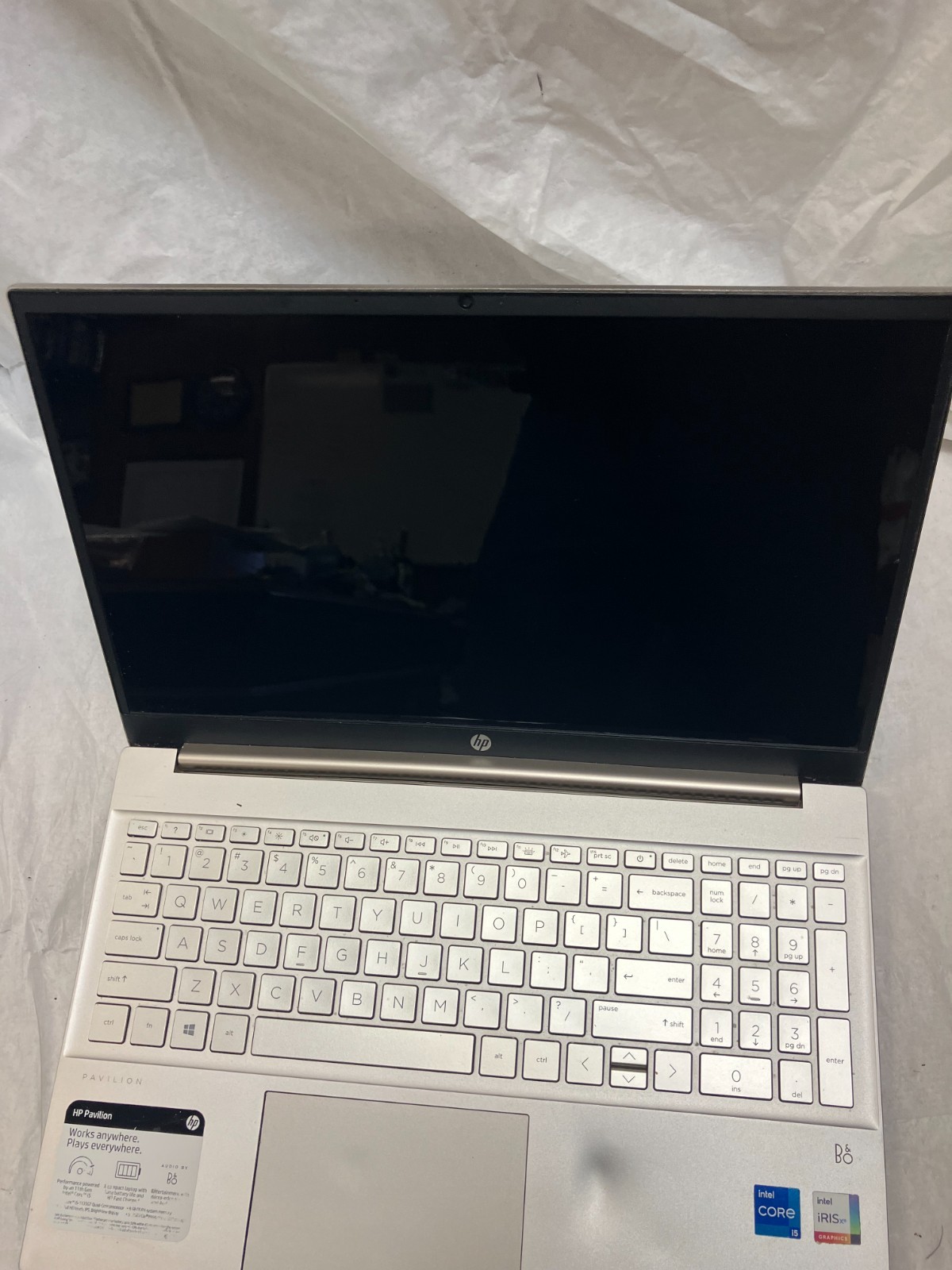 HEWLETT PACKARD PAVILION 15-EG0050WM I5-1135G7 15.6 NO MEM/SSD AS-IS FOR PARTS