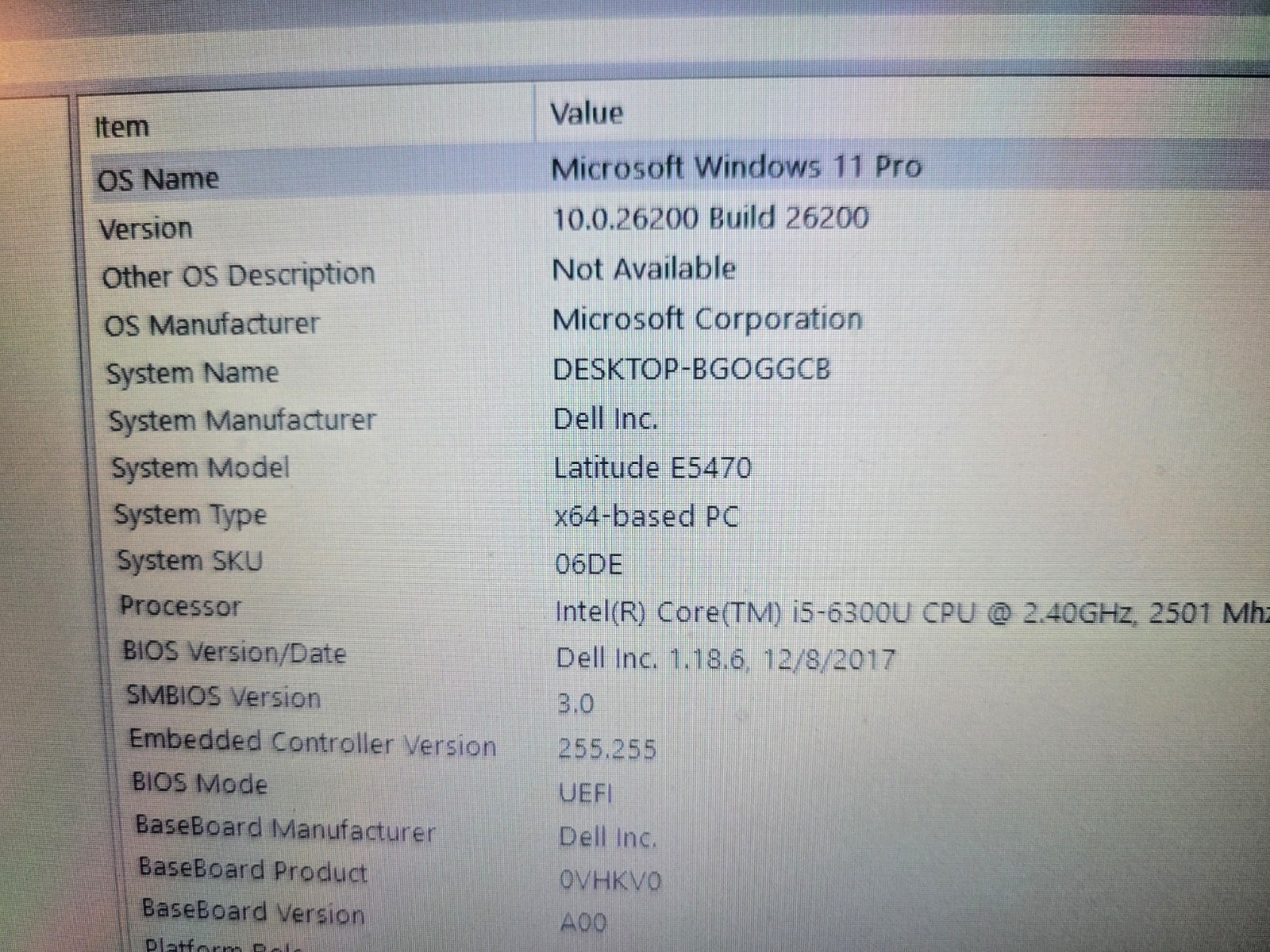Dell Latitude E5470 i5-6300U 2.40GHz 8GB RAM 256GB SSD WIN 11 PRO