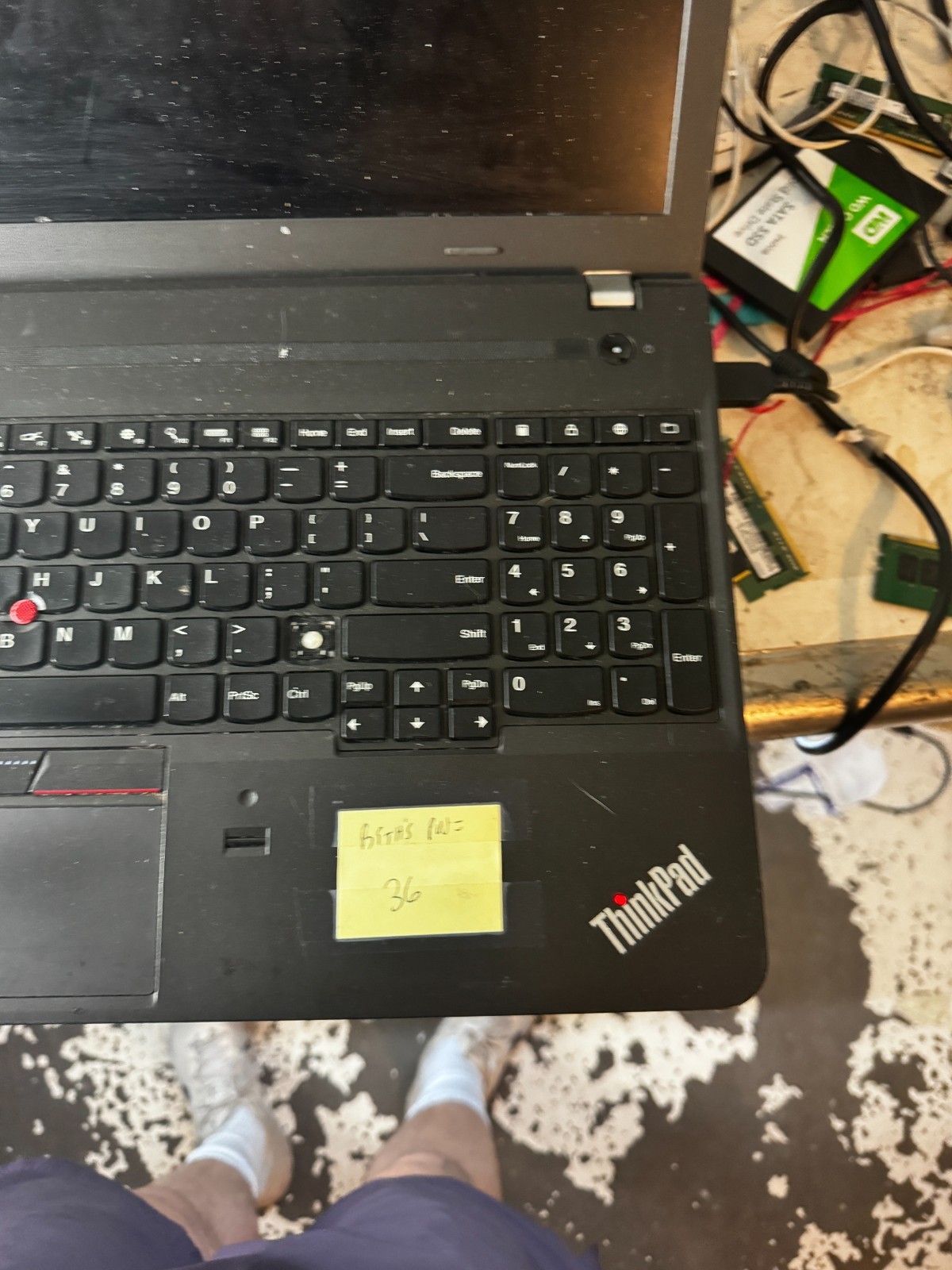 Lenovo ThinkPad E560 Intel i5 Laptop for Parts/Repair #6244