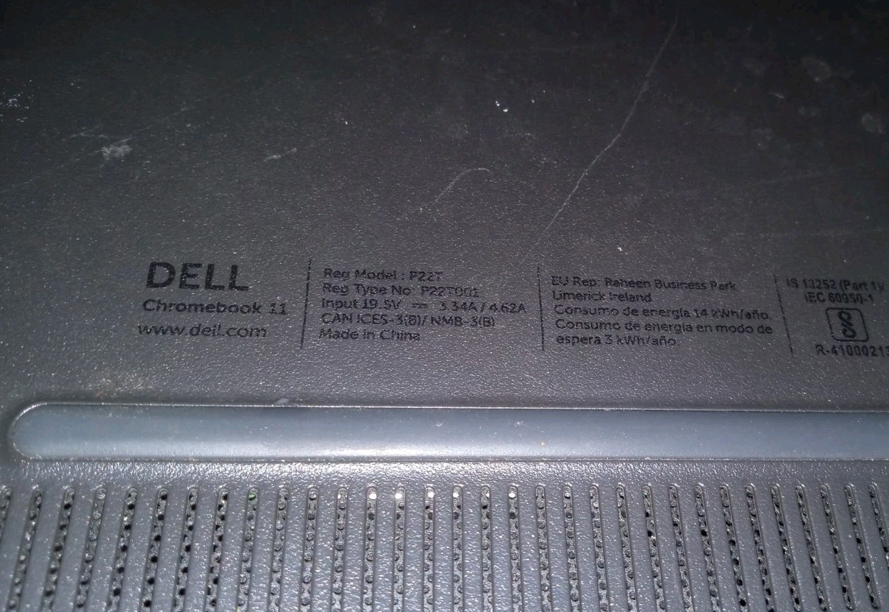 Dell 11 3120 Intel Celeron N2840 11.6in 2.16GHz 16GB SSD Chromebook – Black