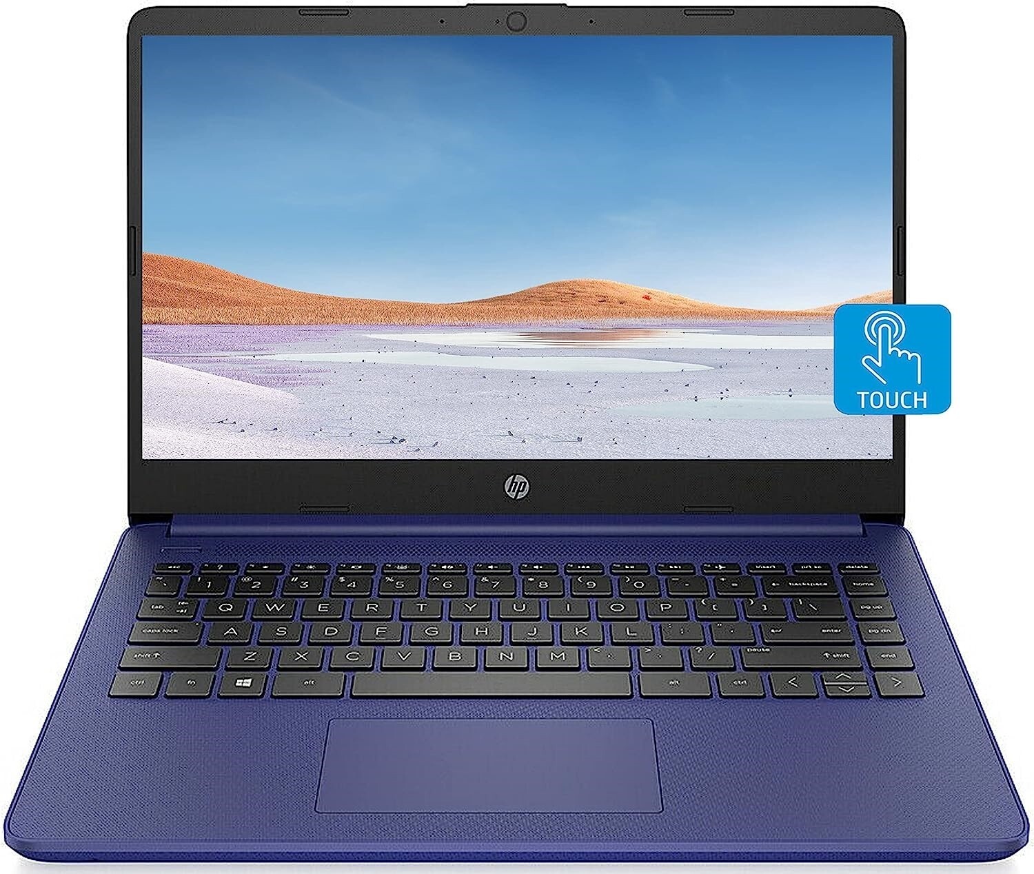 HP 14″ HD Touchscreen Laptop AMD 3020e 16GB 320GB Radeon Graphics Indigo Blue
