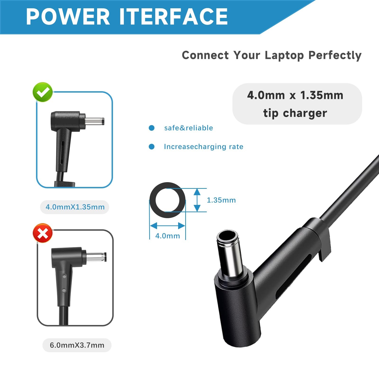 VRAVEK 65W 45W Laptop Charger for Asus Vivobook 14 15 17 Flip S13 S14 S15 Go X51