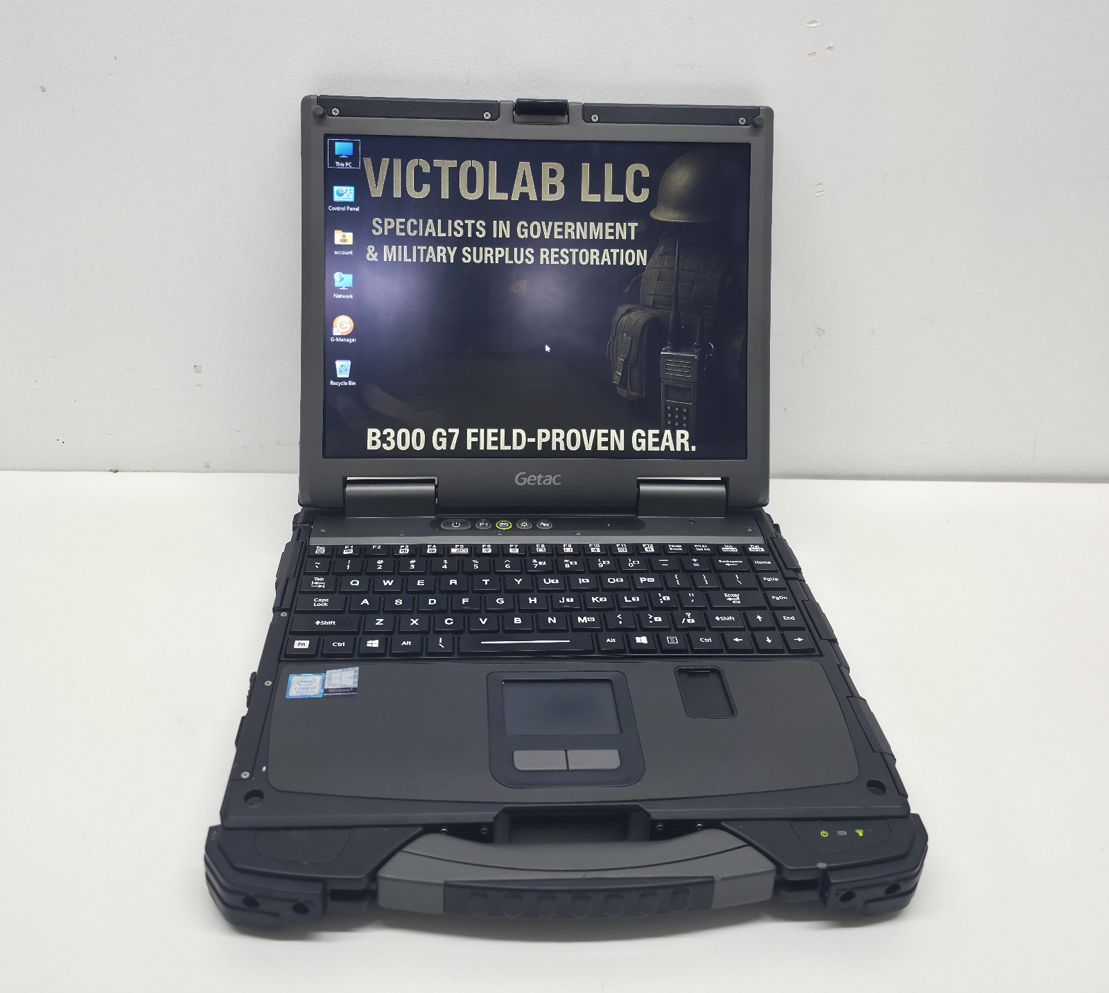 Getac B300 G7 Fully Rugged i7 8th Gen 8GB 256GB SSD W11 TPM BT GPS 4G LTE Touch