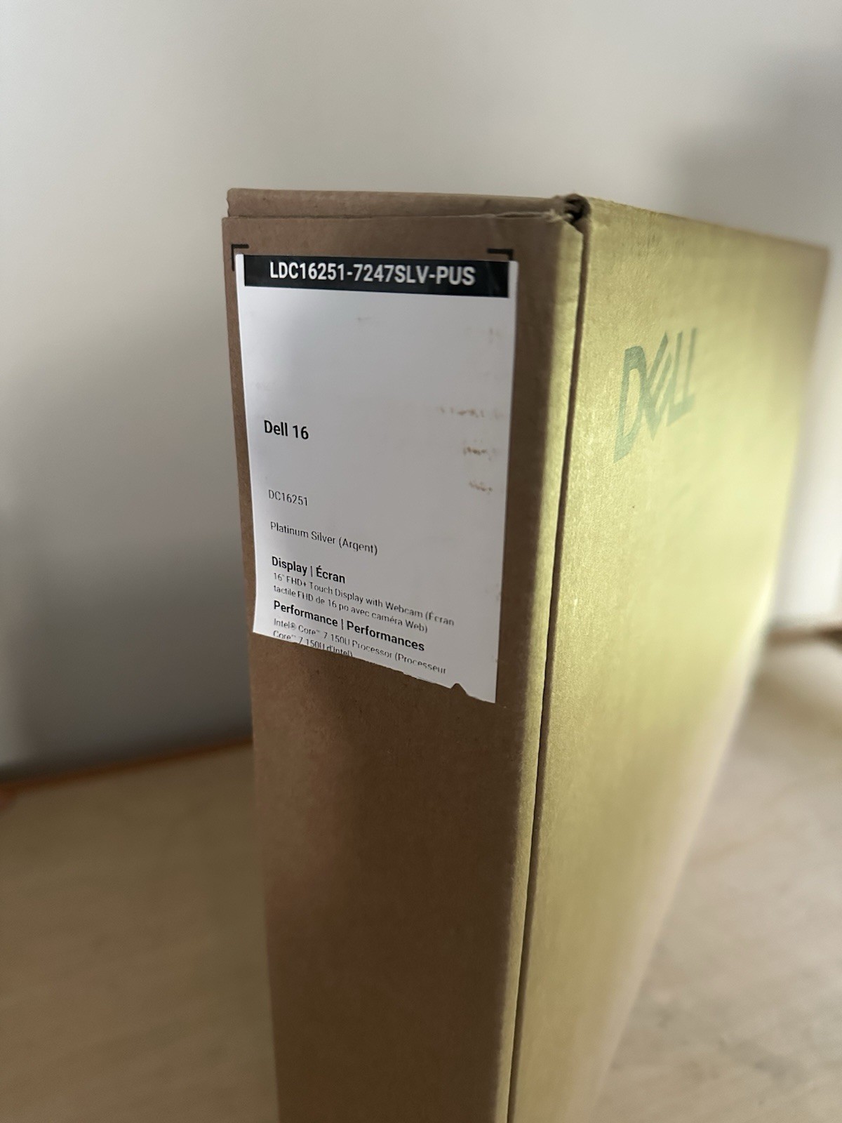 Dell 16 DC16251 Laptop Intel Core 7 150U 32GB 1TB SSD Silver – Brand NEW Sealed