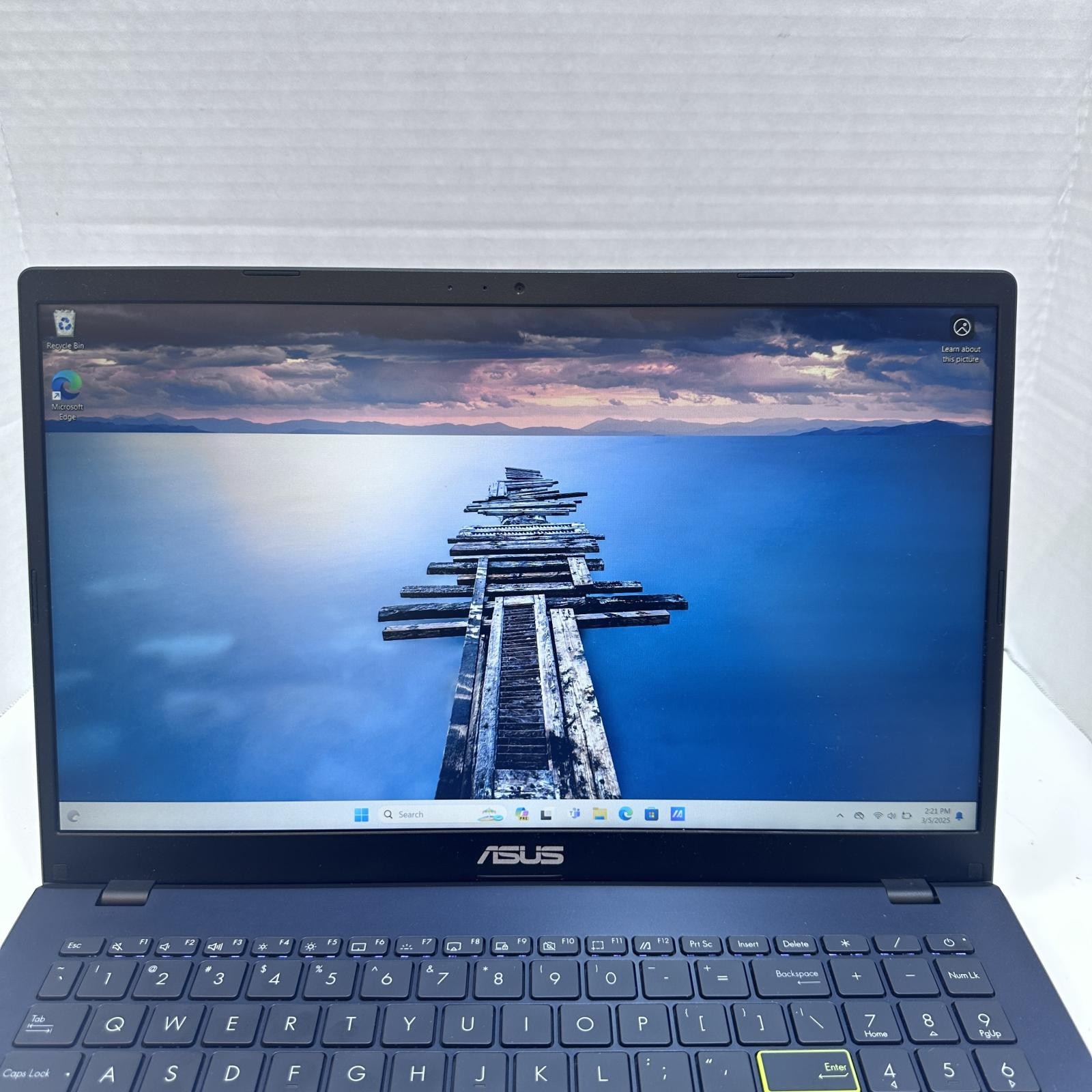 ASUS VivoBook L510MA Laptop, 15.6″ FHD, Pentium N5030, 4GB RAM, 128GB eMMC
