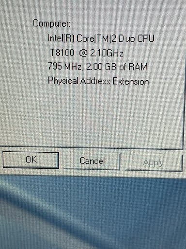 HP Compaq 8710P Core 2 Duo T8100 2100MHz 2 GB 320GB HDD XP Pro WXGA+ Nvidia GPU