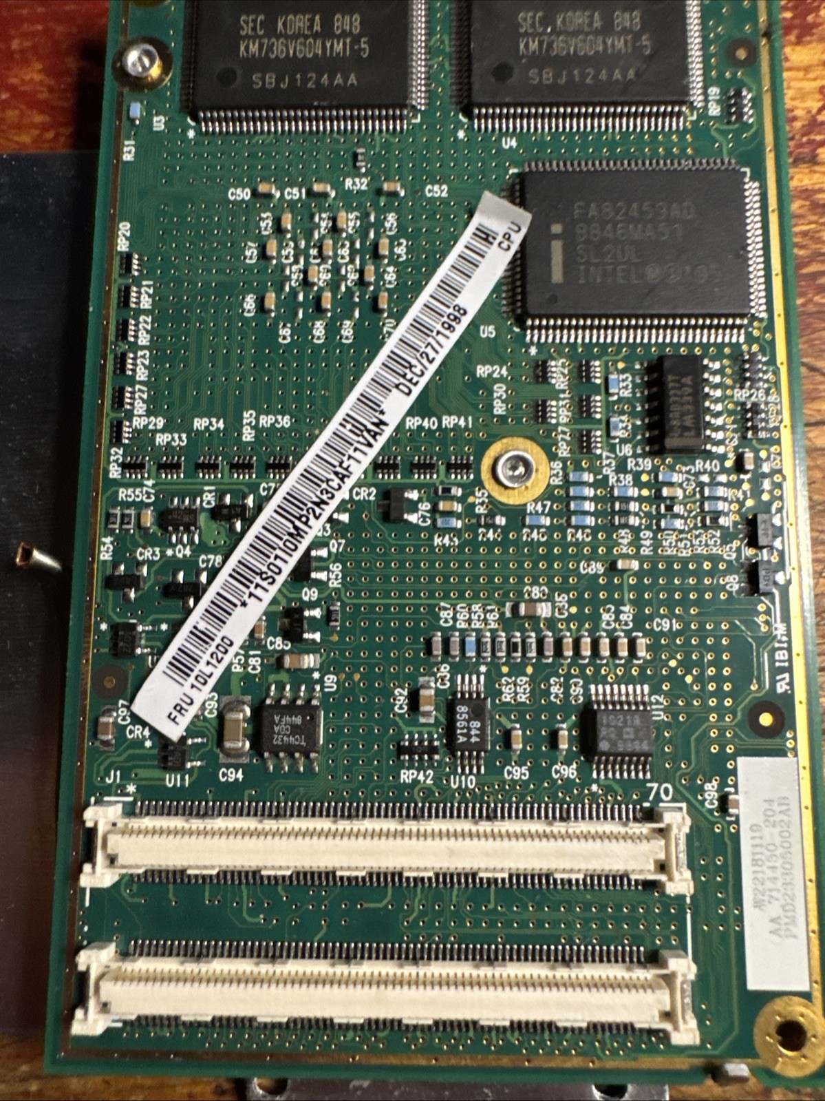 Lot Of 5 random parts (from IBM thinkpads 90s laptops) RAM 32 DIMM / 64mb /CPU+