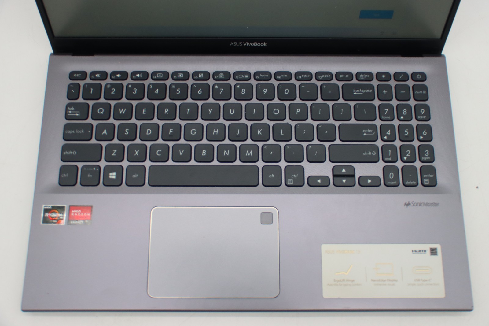 Asus Vivobook 15 F512D 15.6″ AMD Ryzen 3 3250U, 8GB RAMS , 256GB SSD- Slate Gray