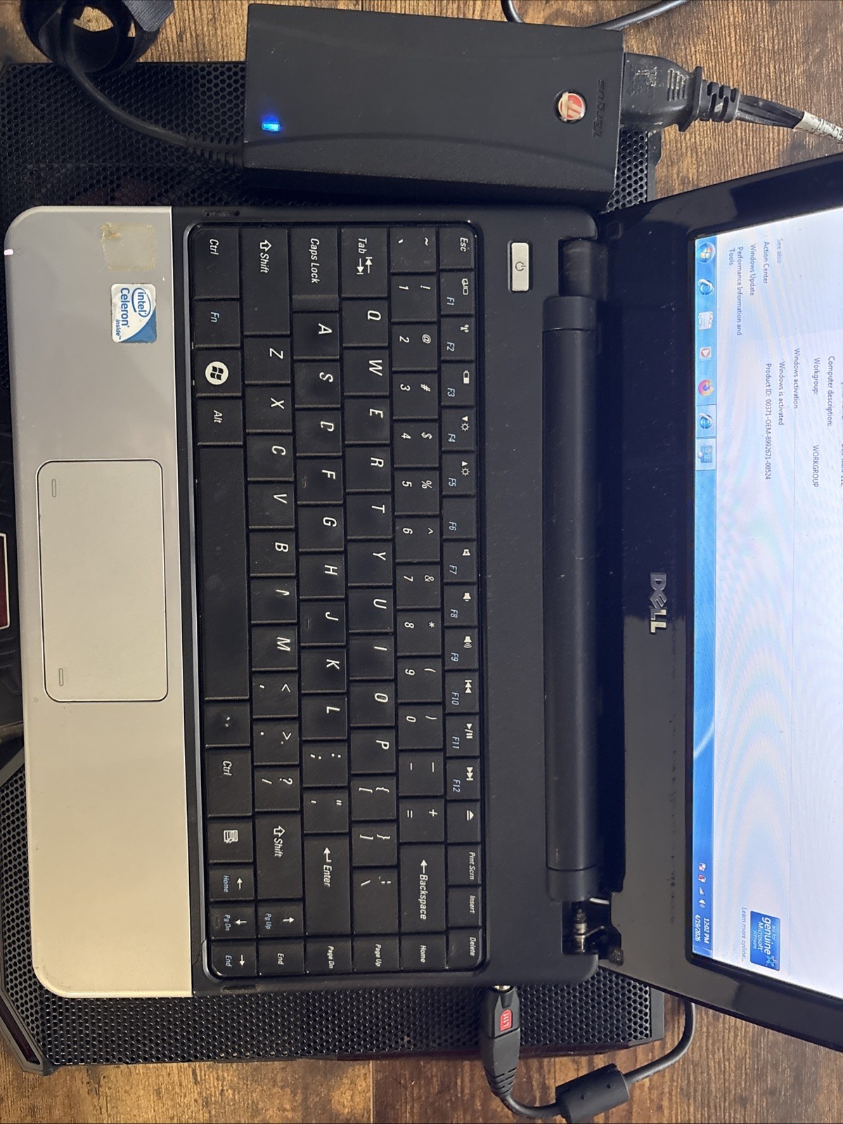 👀 look 👀 Dell Mini Obsidian 11Z Black 11.6″ inch P03T netbook laptop Wndows 7