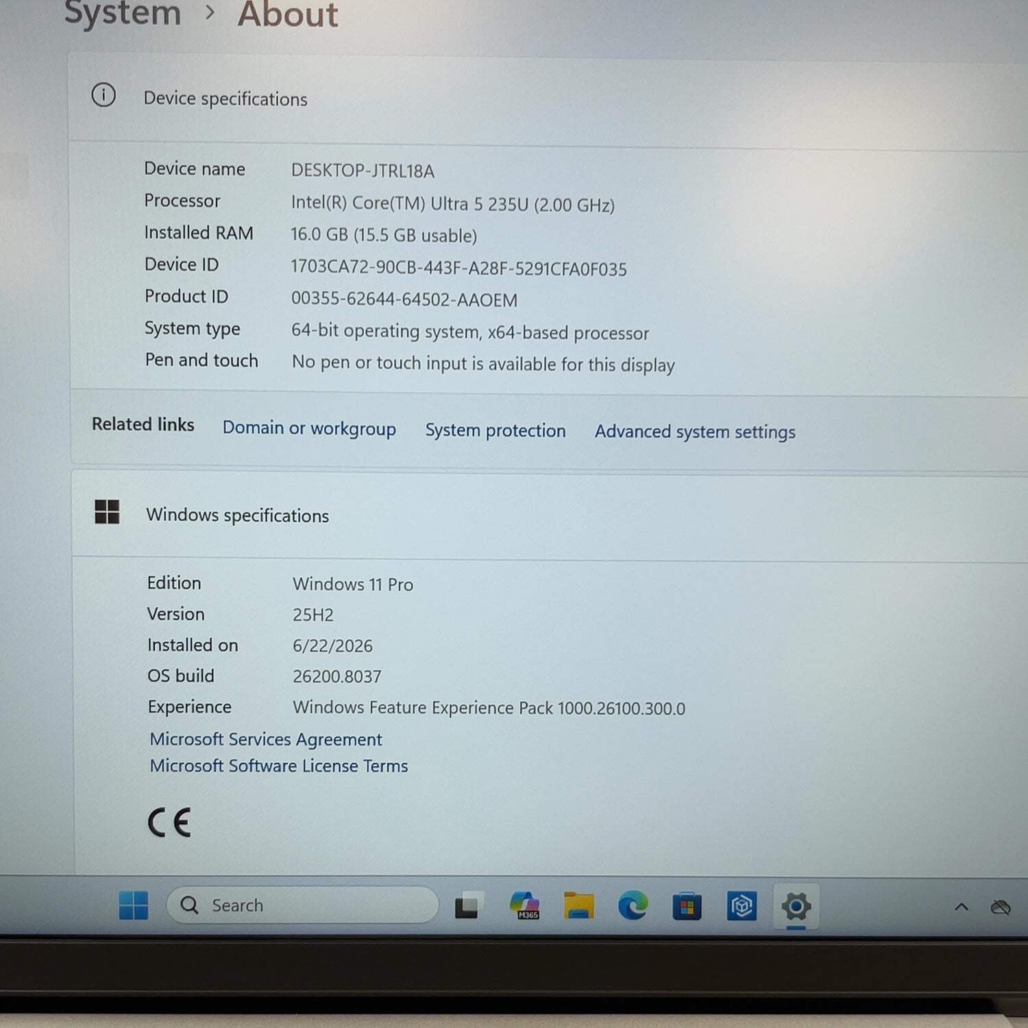 Dell Pro 14 PC14250 14″ Core Ultra 5 235U 2.0GHz 16GB RAM 512GB SSD