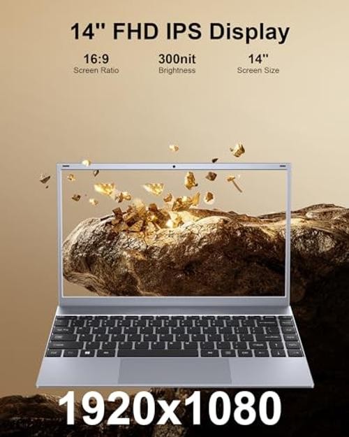 14 Inch Laptop Portable Laptop Computer for Student & Business, 8GB RAM, 256GB