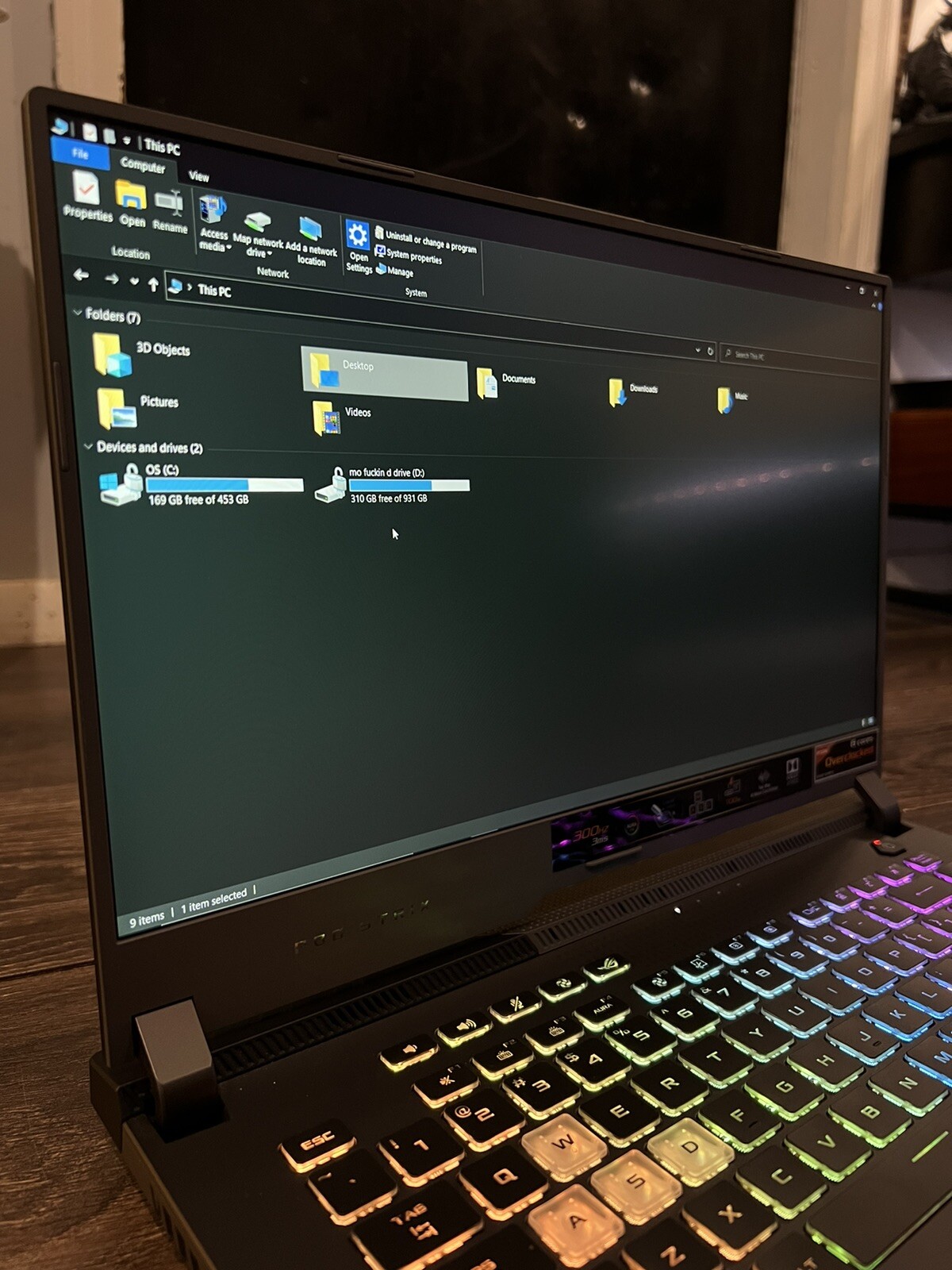 ASUS ROG Strix G15 15.6″ 300Hz GeForce RTX 3060, Ryzen 9 5900HX, 1TB+ 512GB SSD
